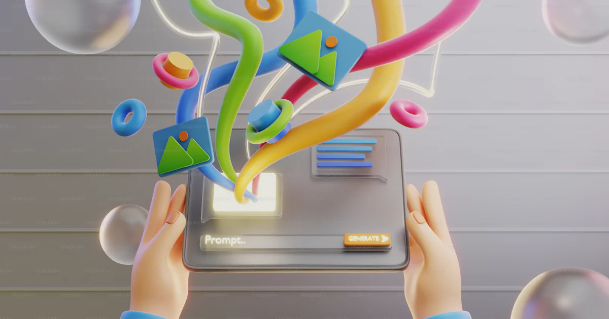 A person holding up a bunch of colorful objects photo – Ai assistant ...
