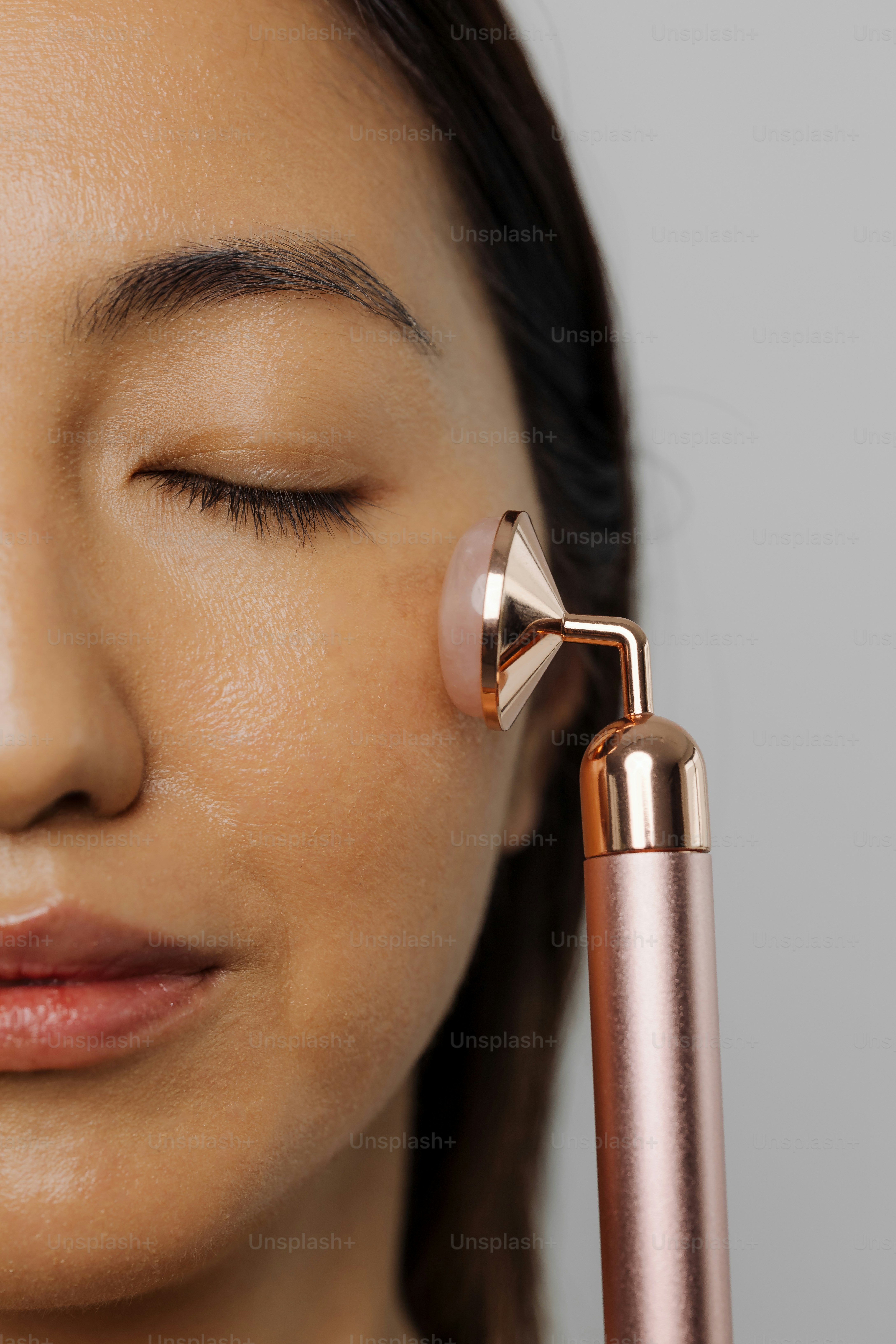 A woman with a nose piercing device on her nose photo  Beauty Image on  Unsplash