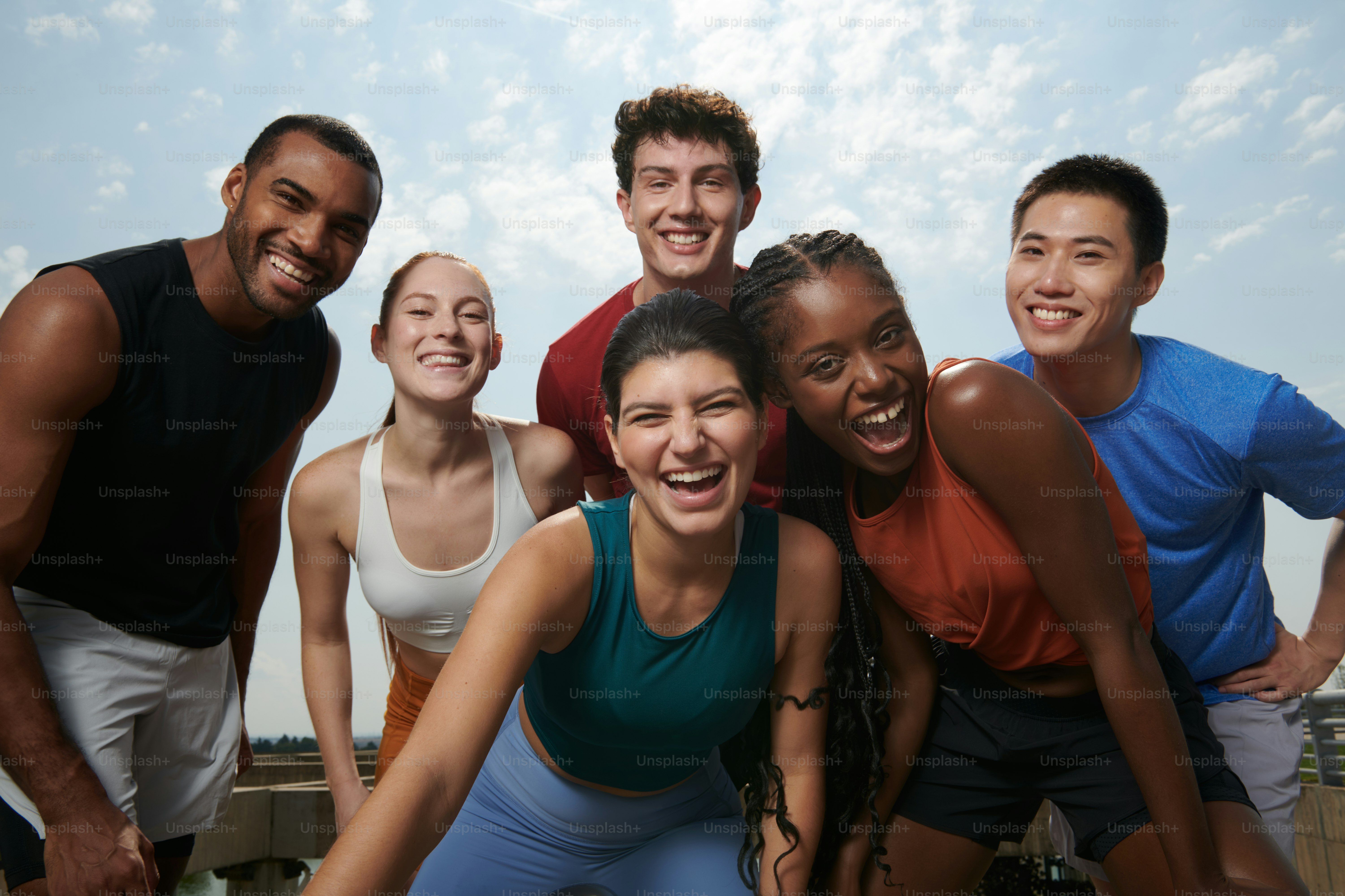 A group of people posing for a picture