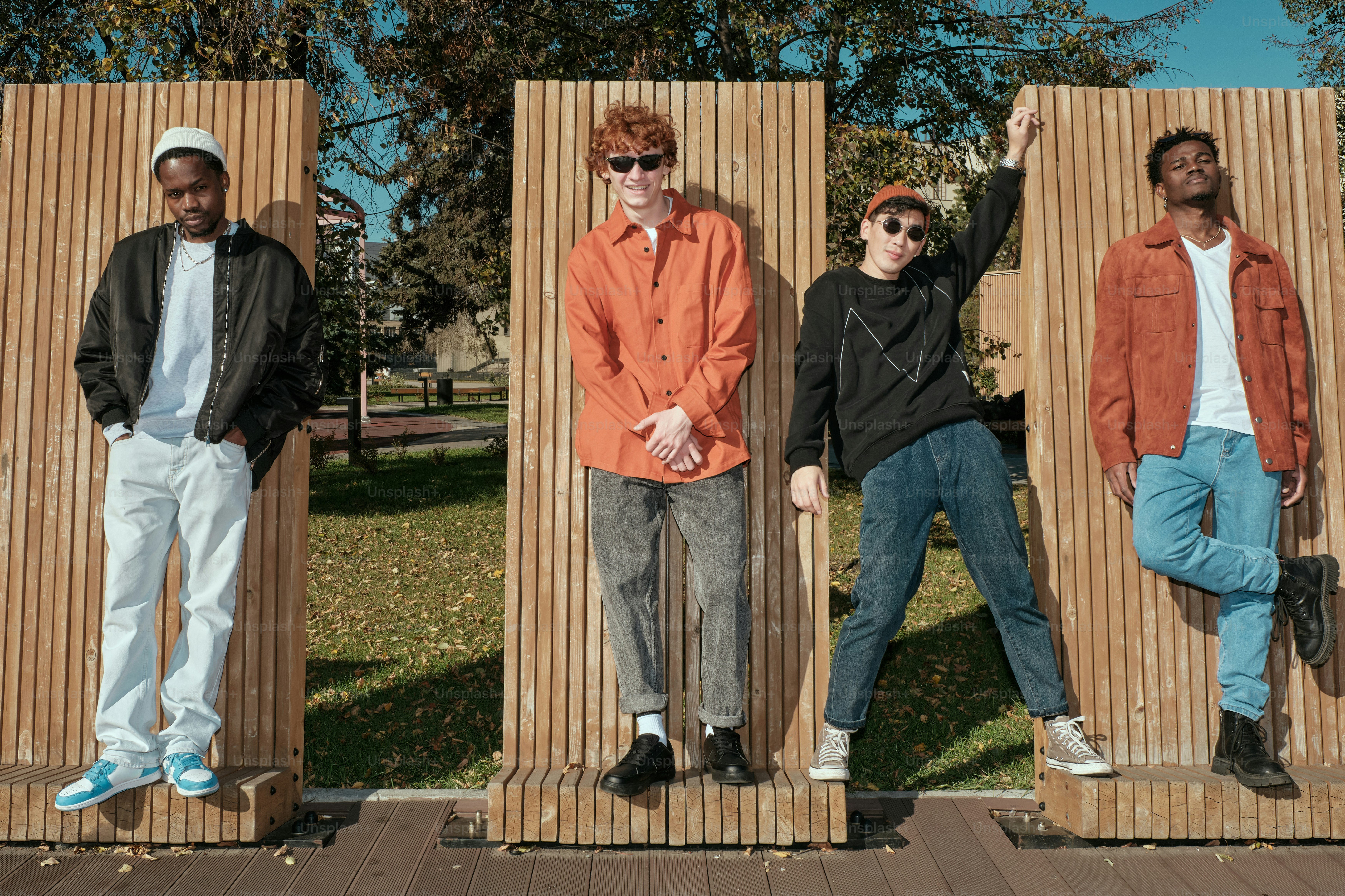 A group of men standing next to each other