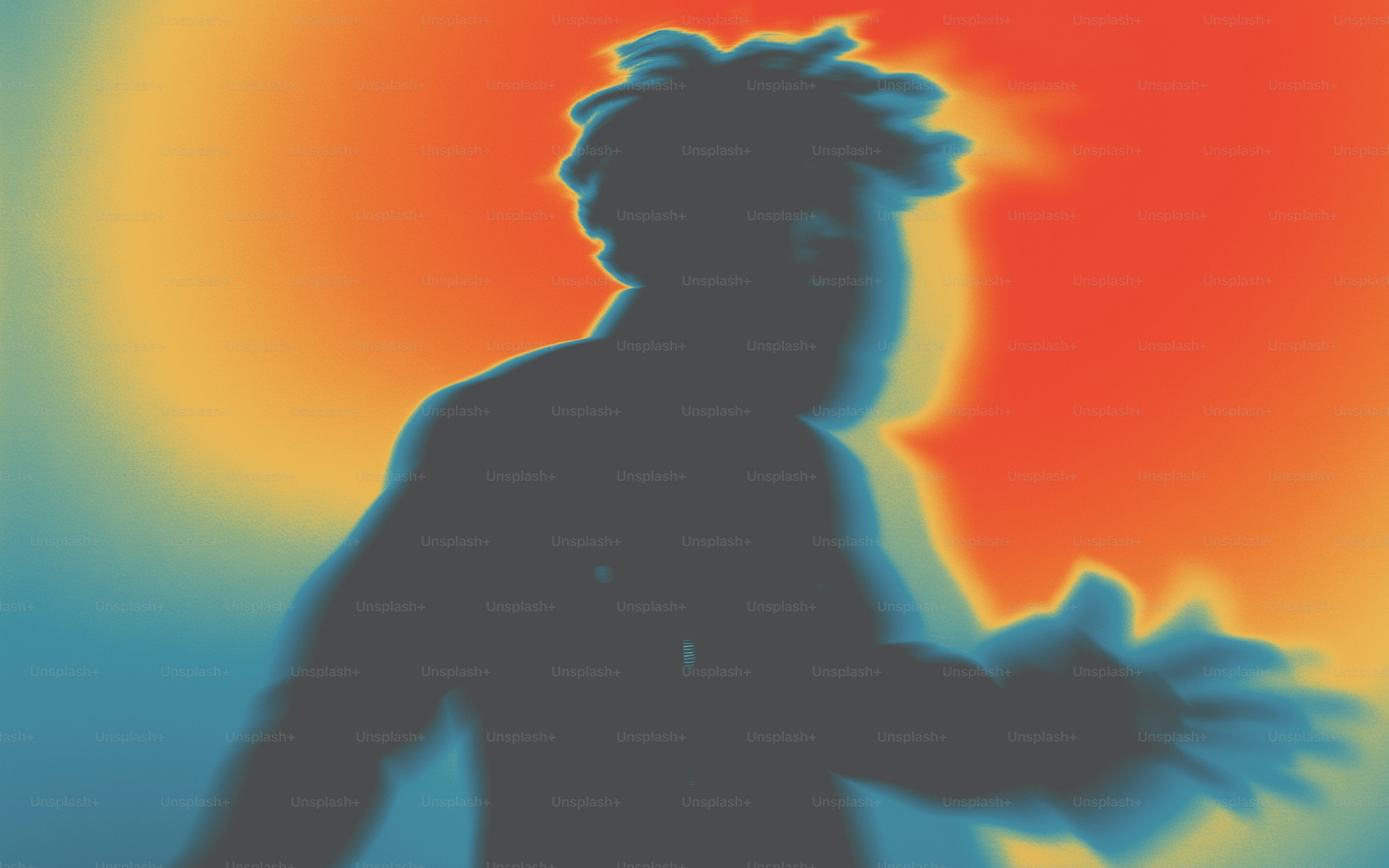 Una imagen borrosa de un hombre con rastas