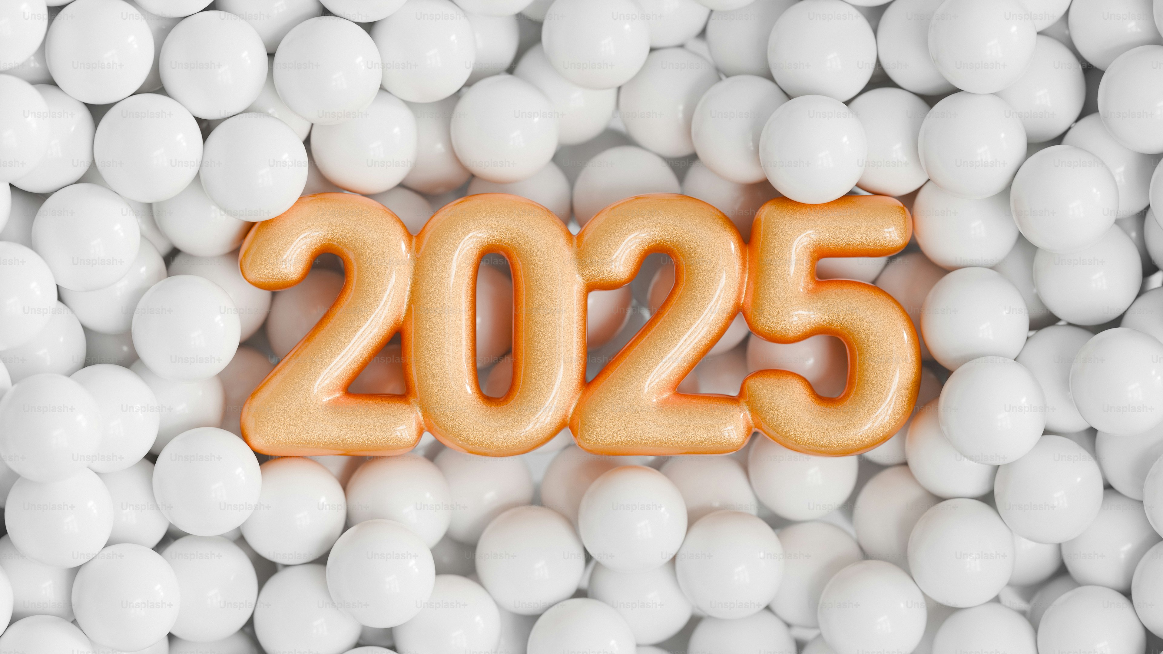 A close up of a number surrounded by white balls