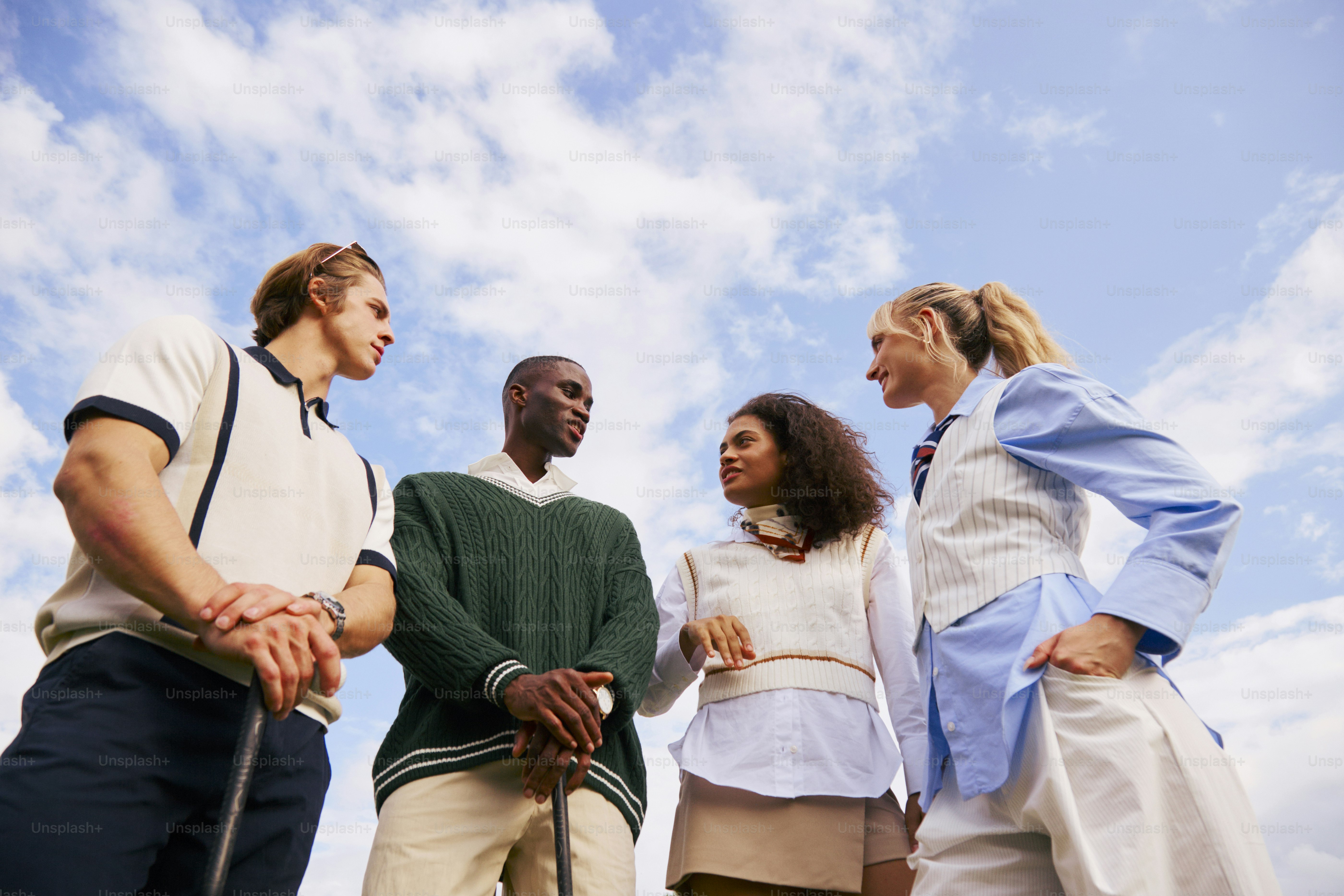 A group of people standing next to each other