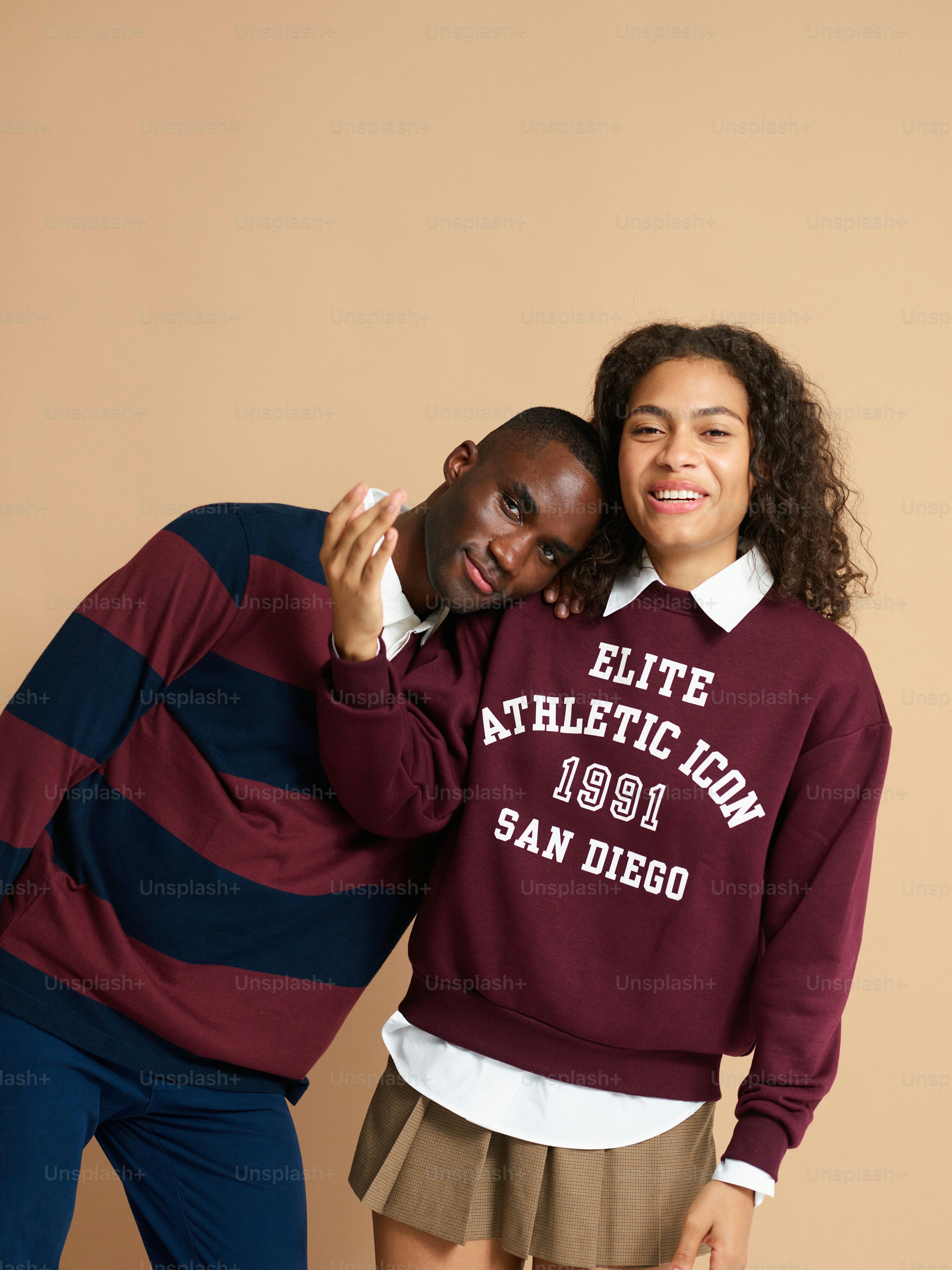 A man and a woman posing for a picture