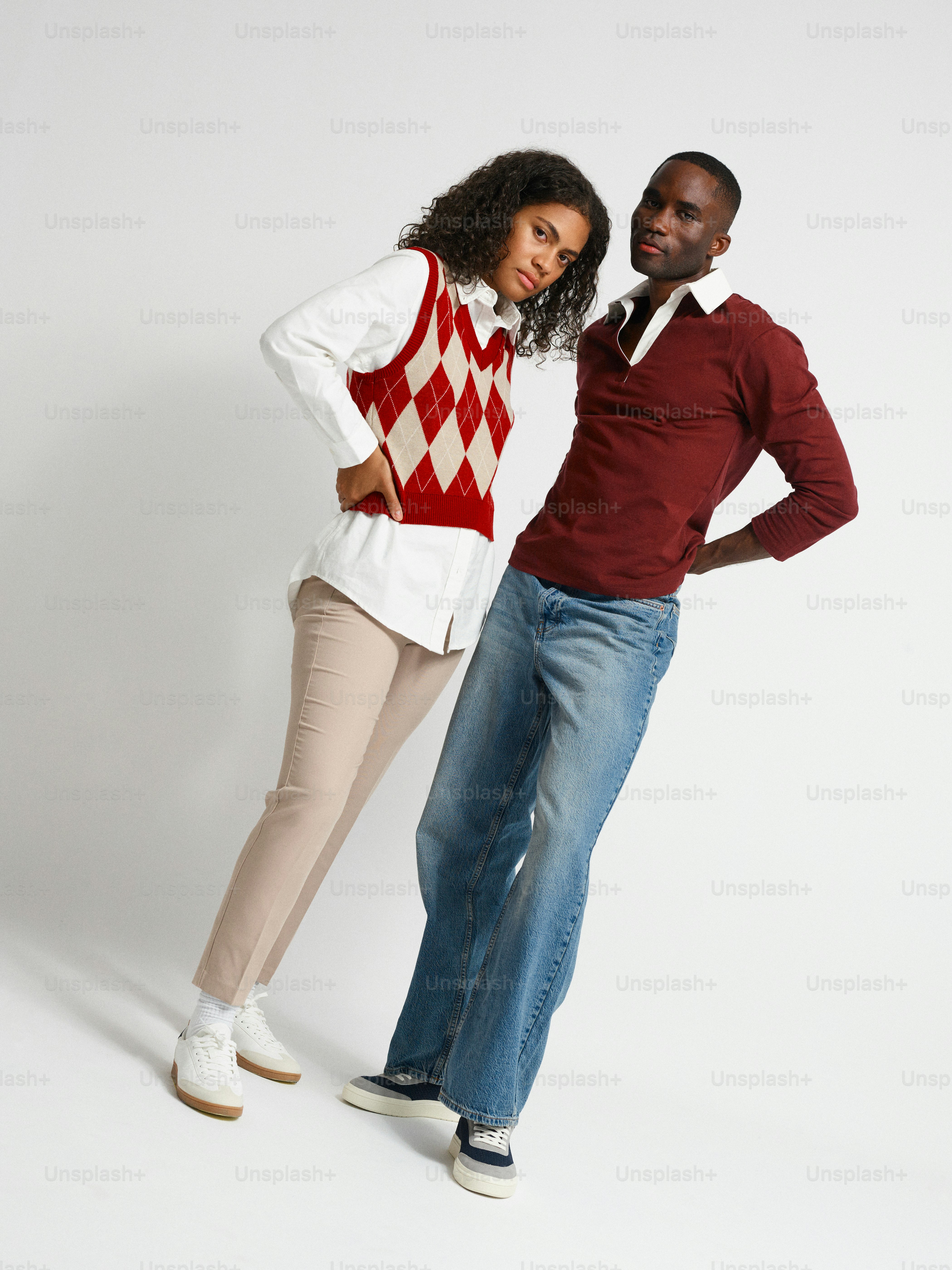 A man and a woman posing for a picture