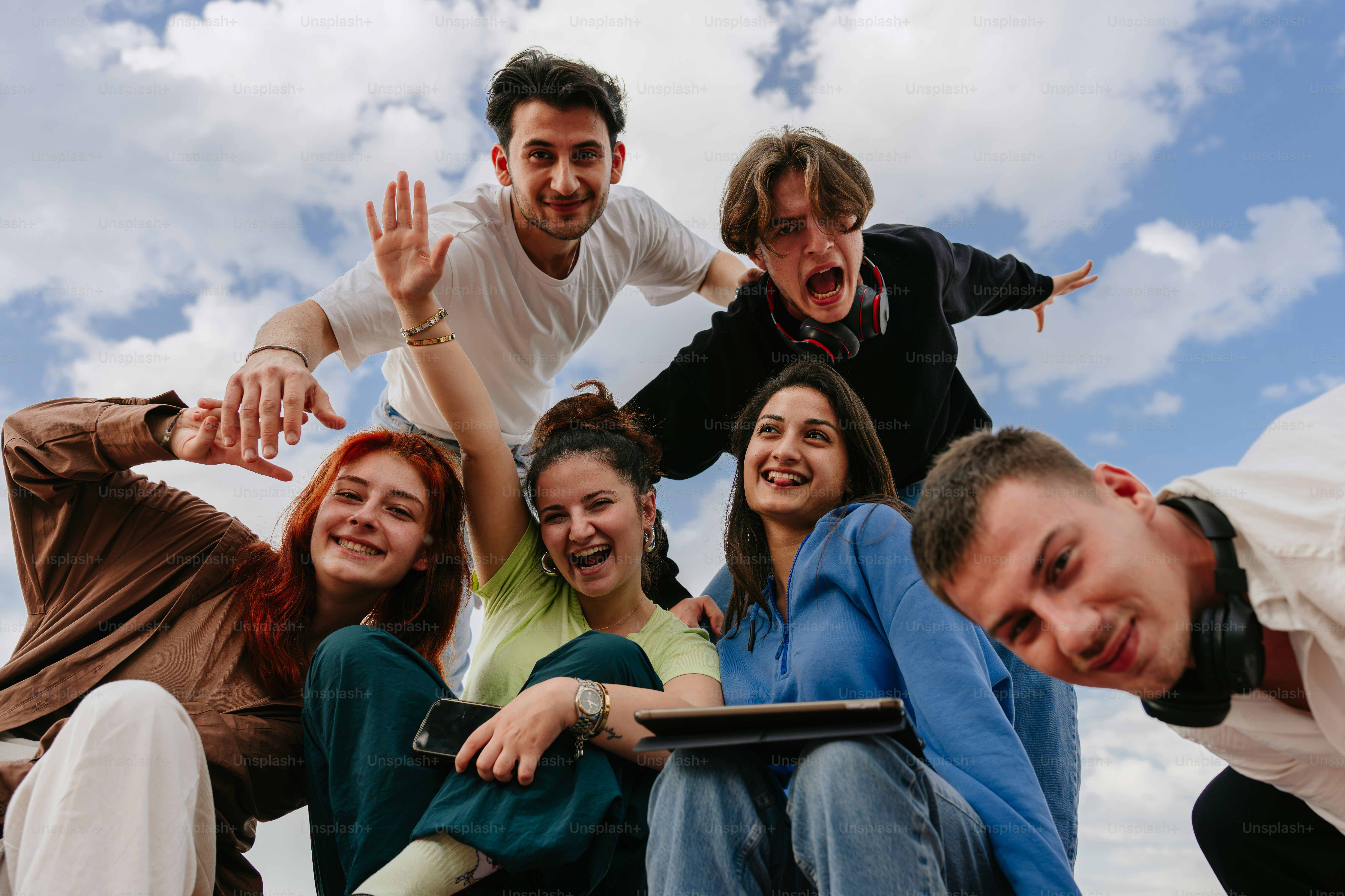 A group of people posing for a picture