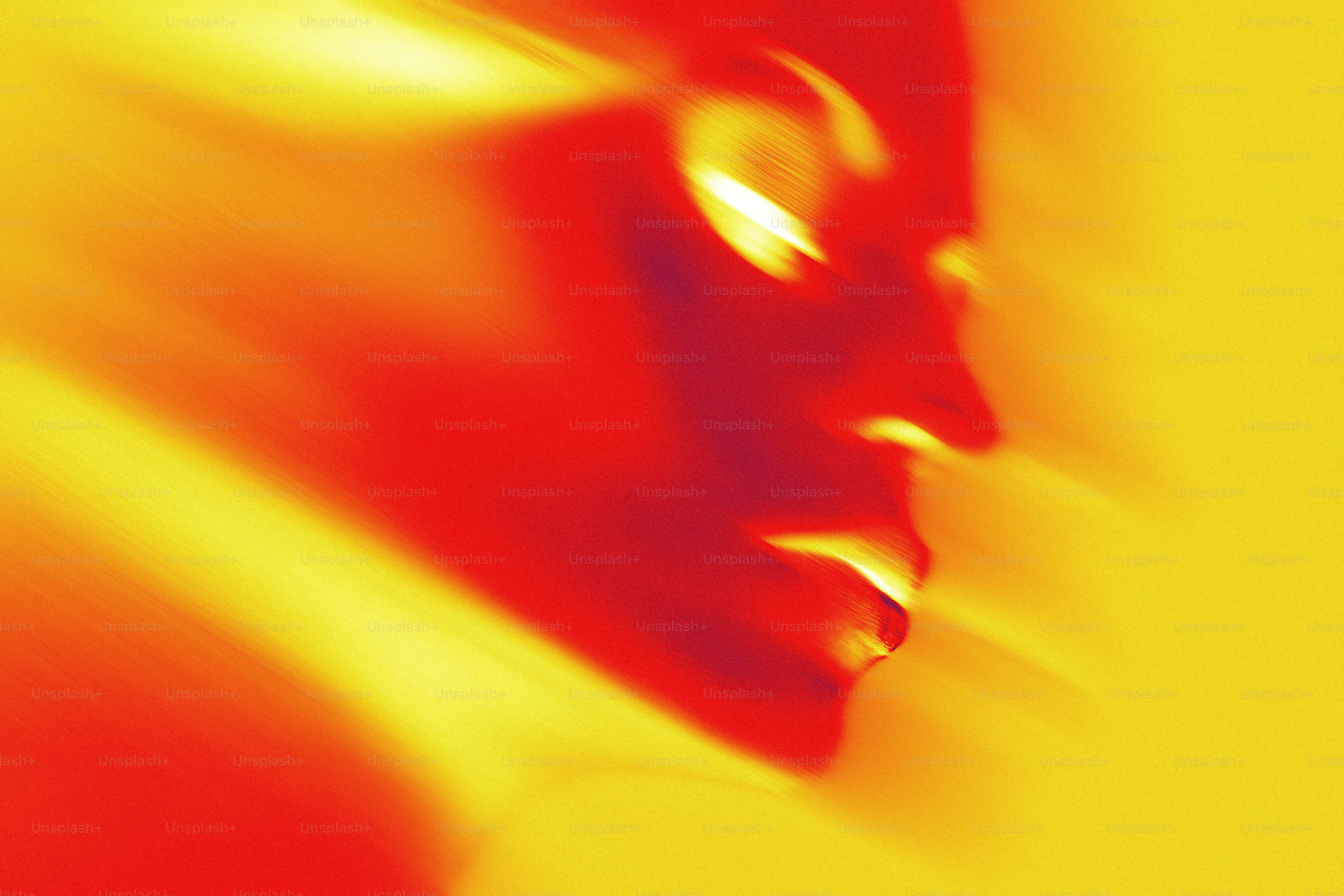 A blurry photo of a man's face