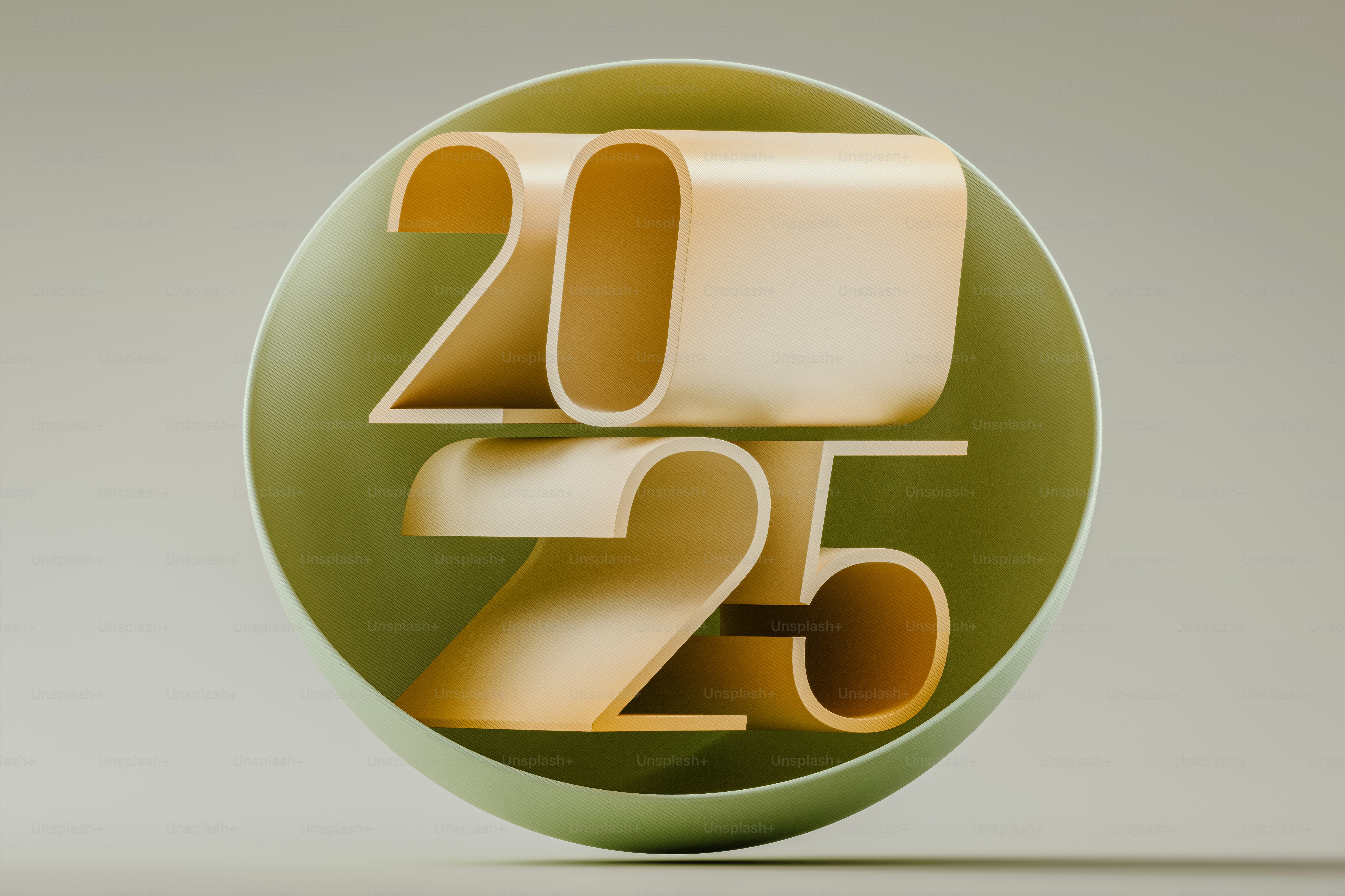 A green circle with the number twenty five in it