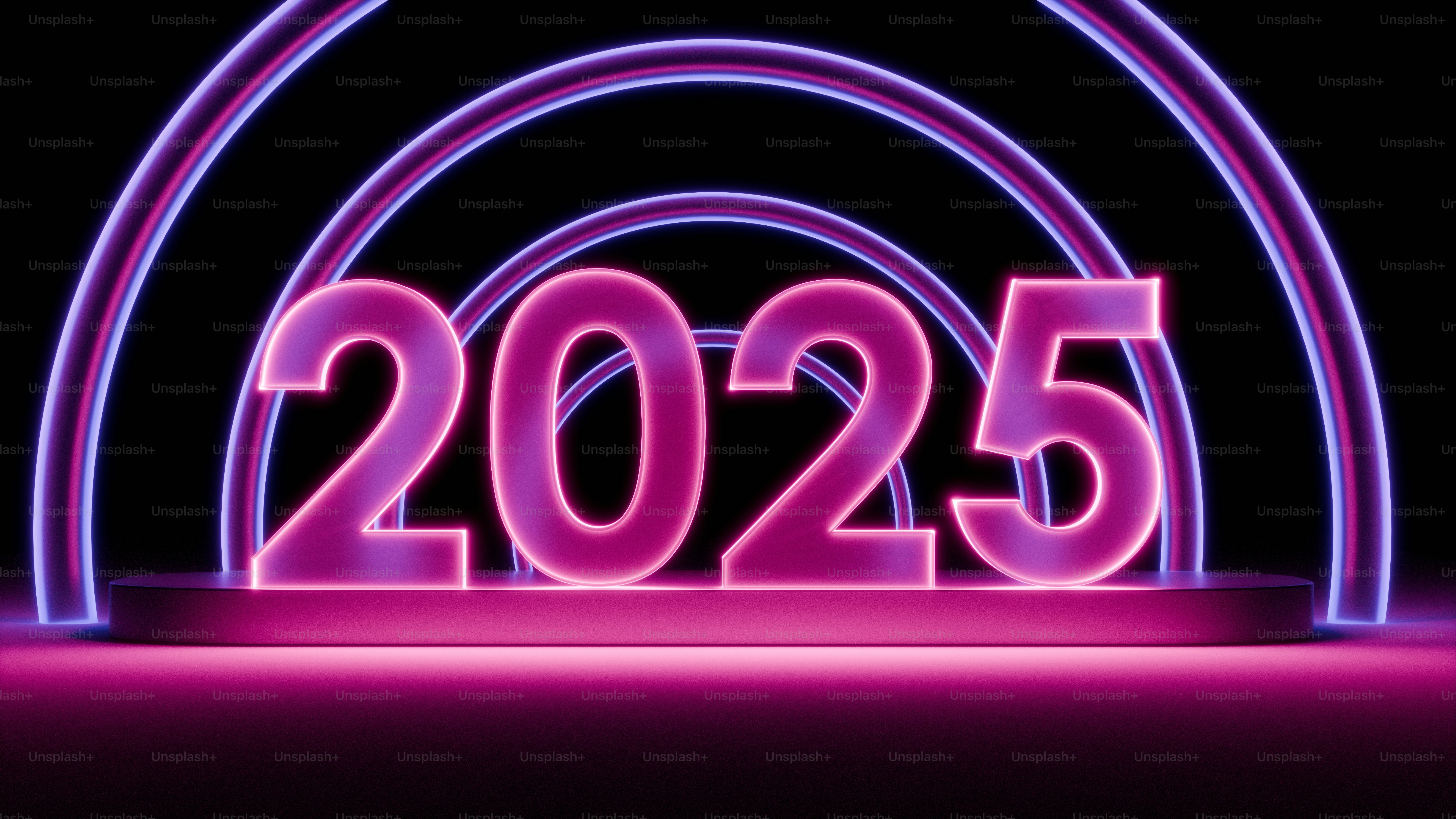 A neon sign that reads 2055 on it