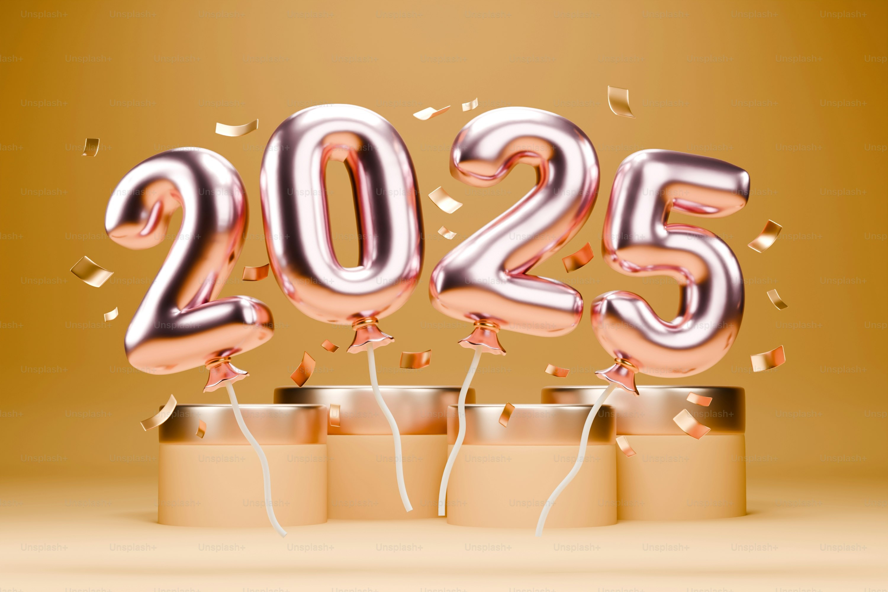 A bunch of balloons that are in the air