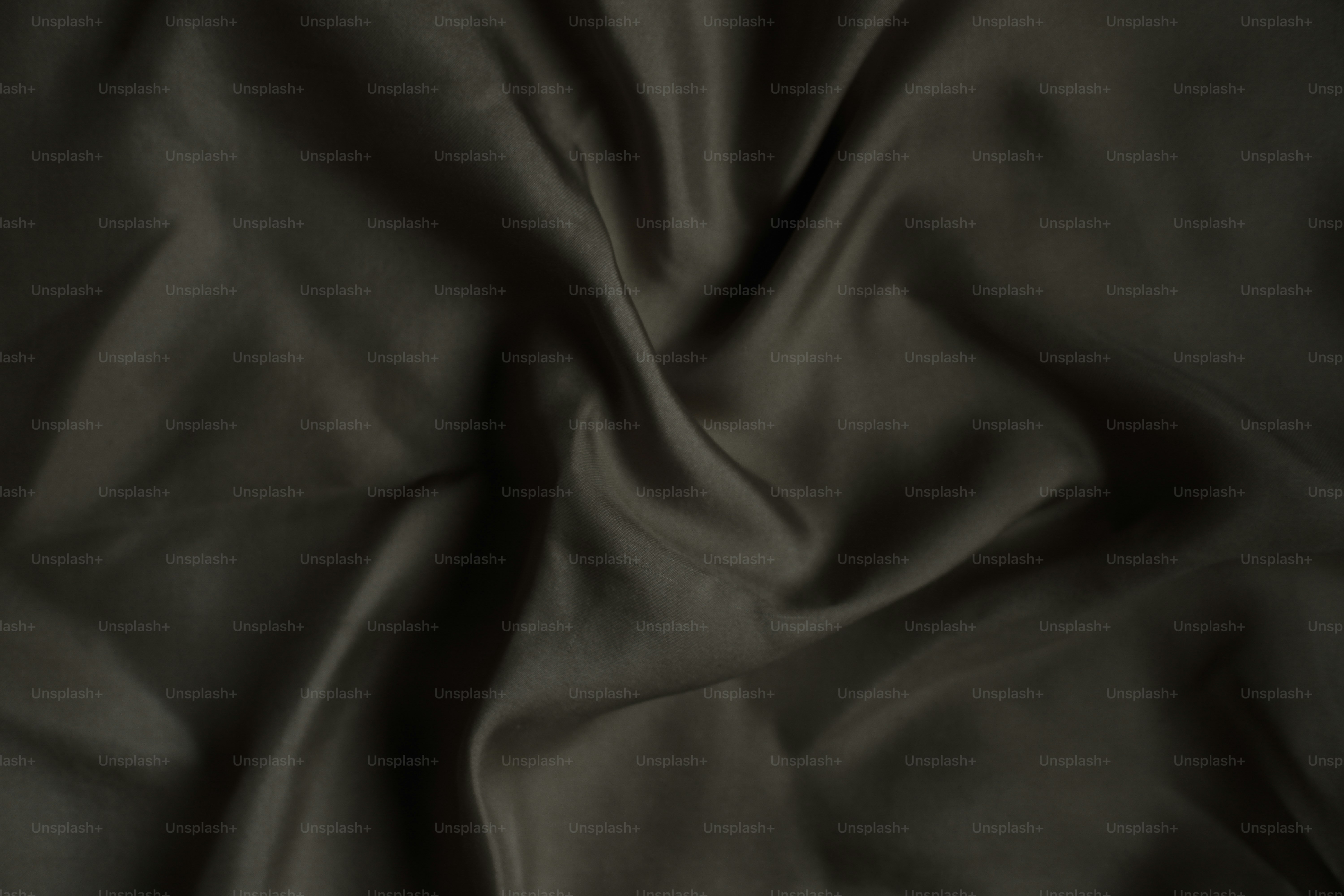 A close up view of a black cloth