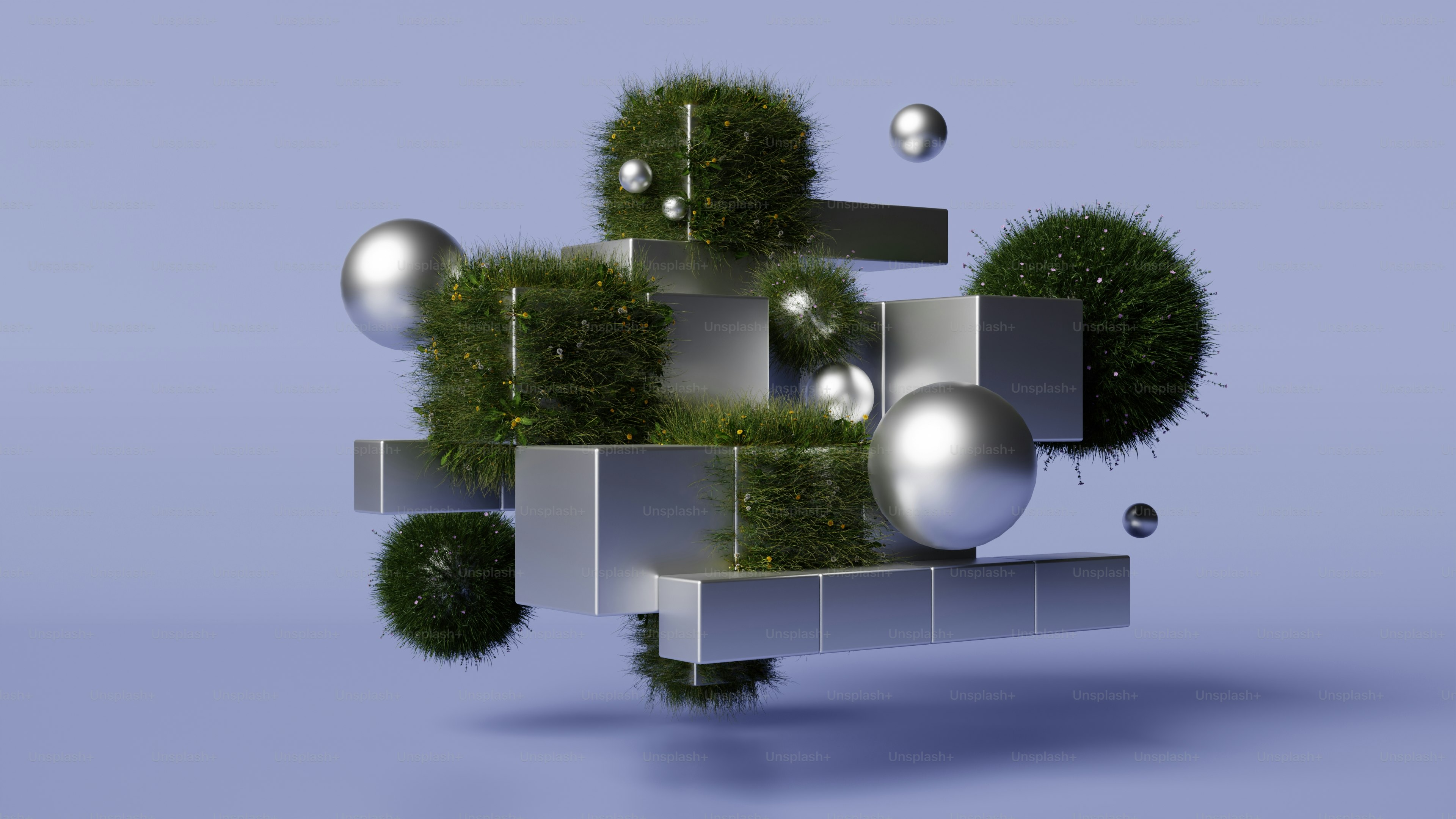 棚の上のボールと草の束