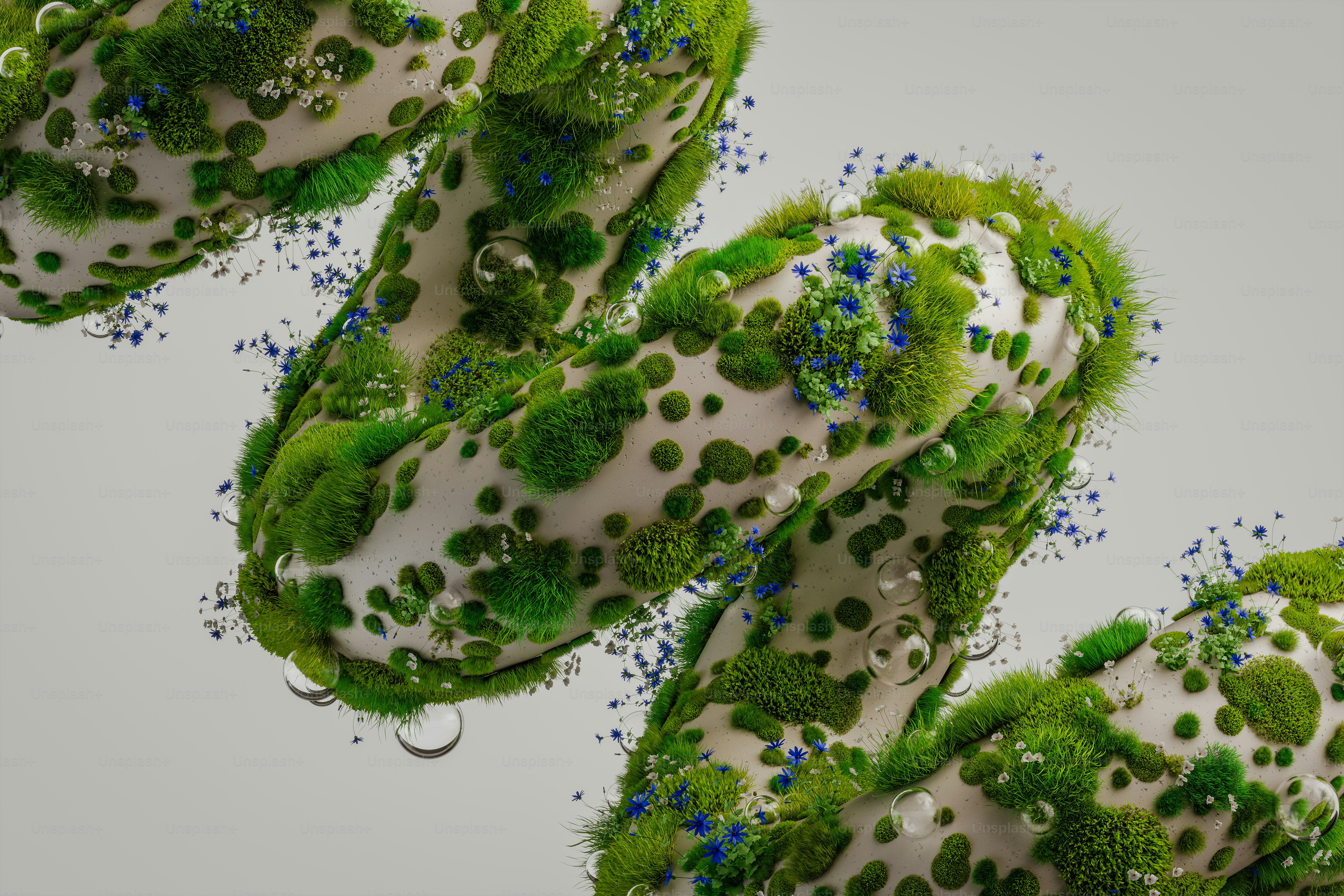 A close up of a green substance on a white surface