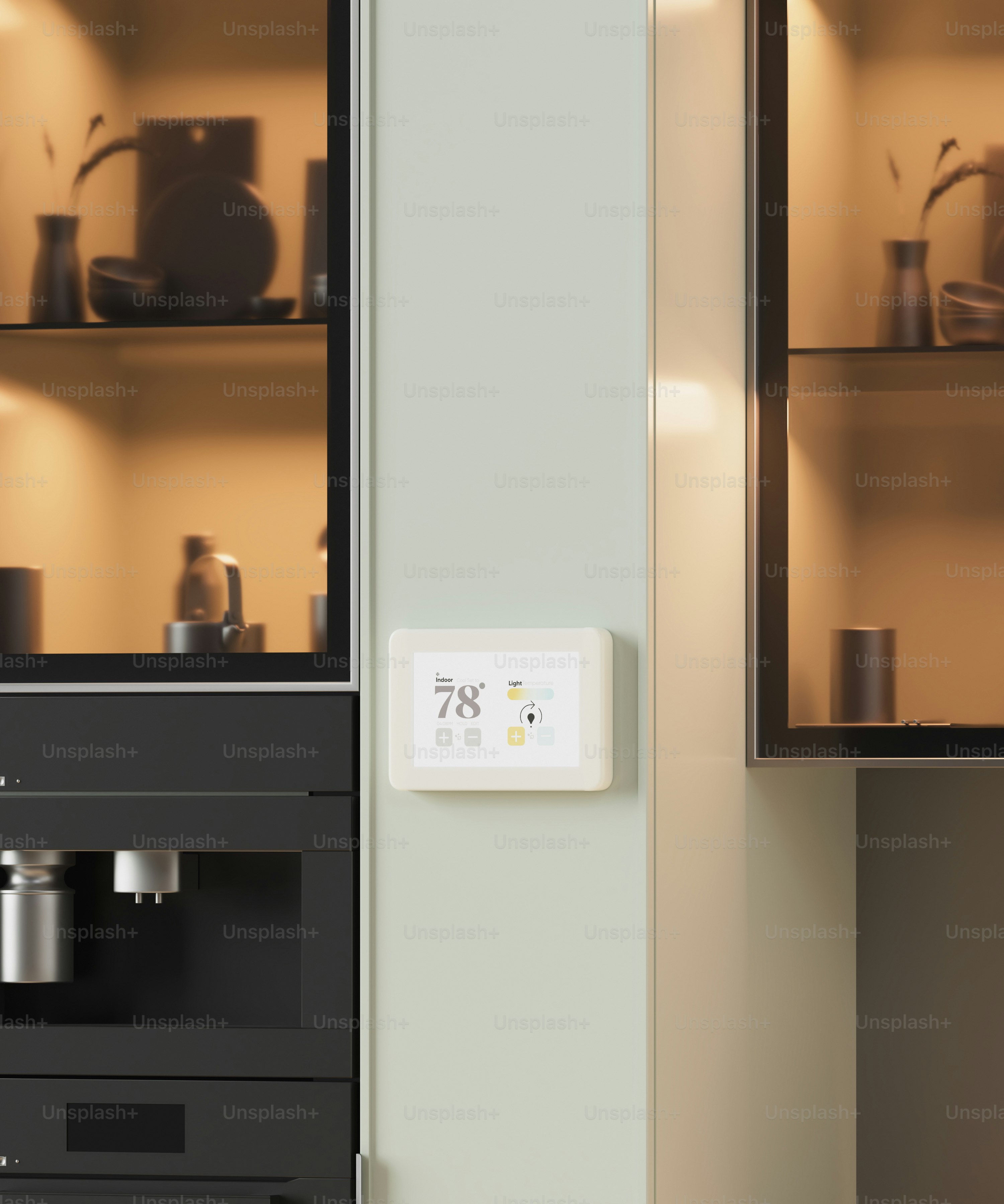 Una cocina con fogones y microondas