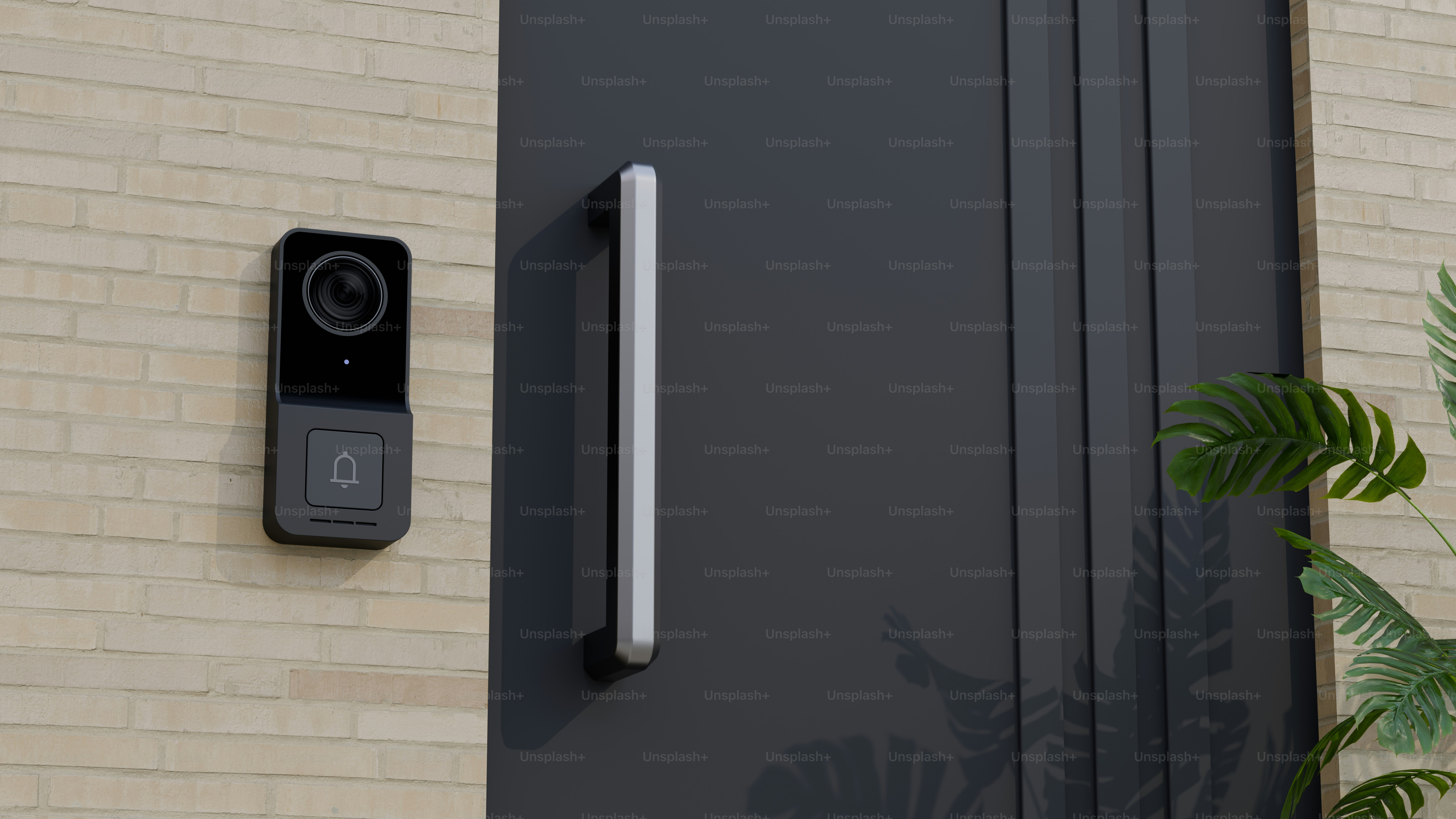 A security camera mounted on the side of a building