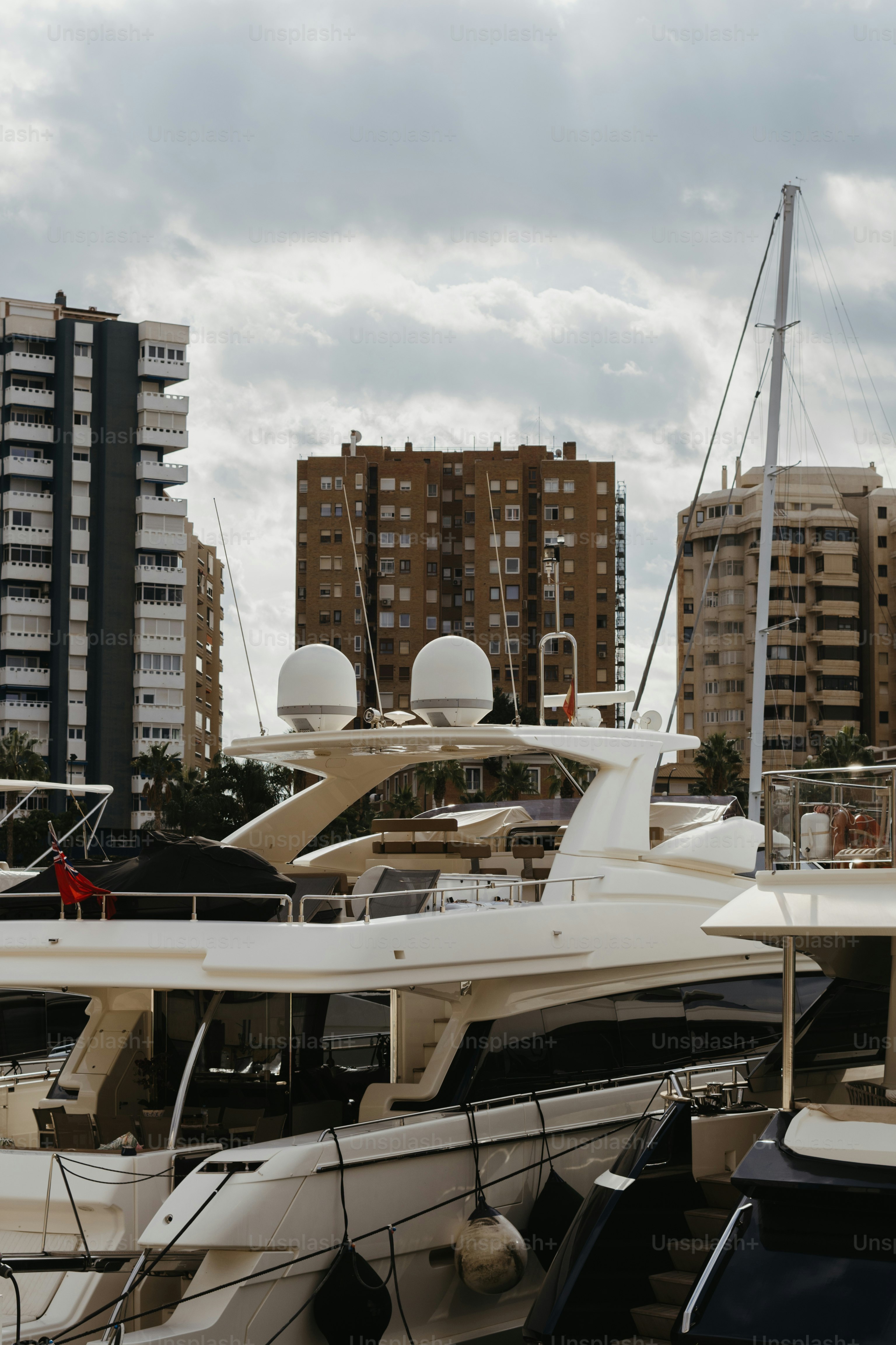 A bunch of boats that are sitting in the water