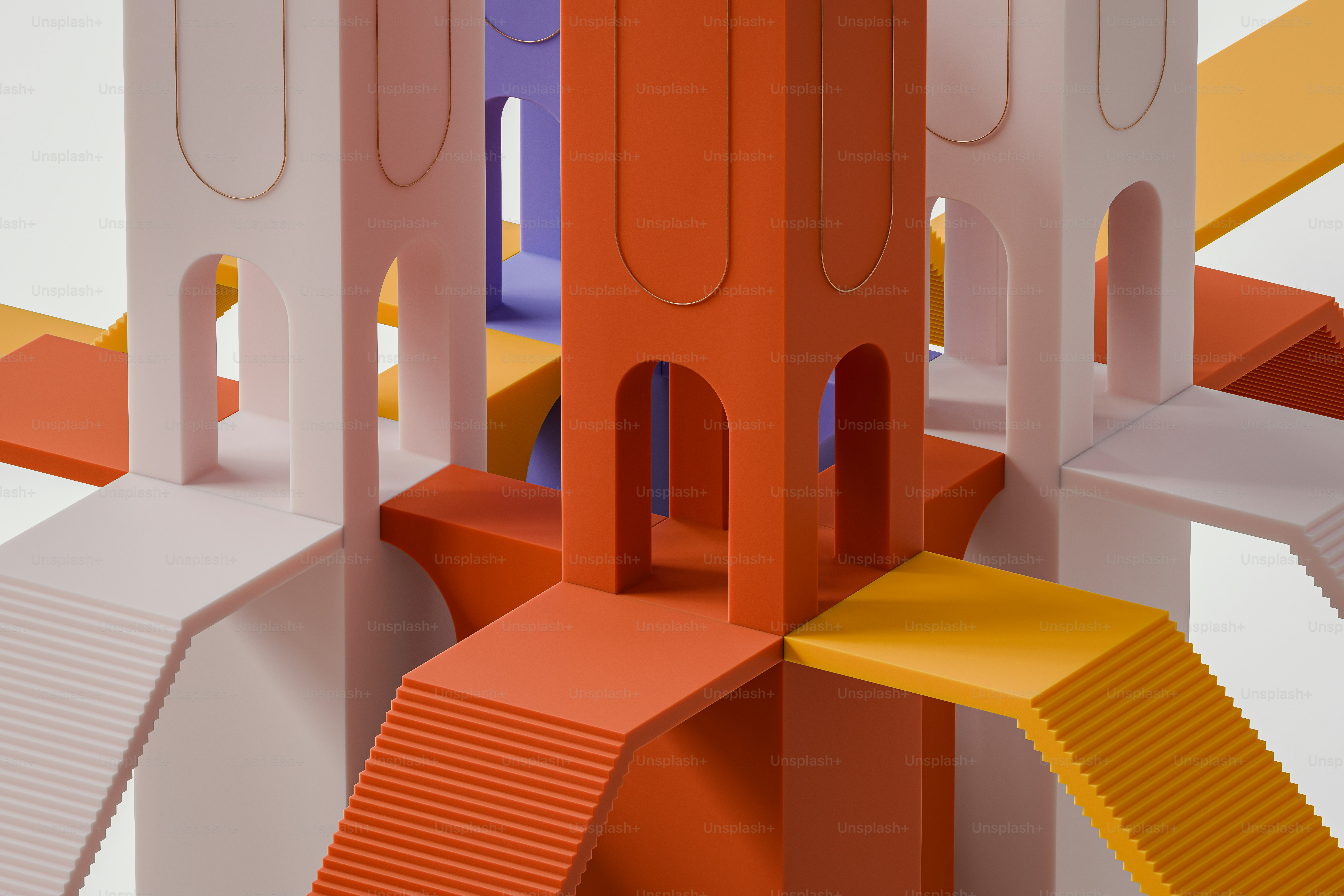 A close up of a structure made out of paper