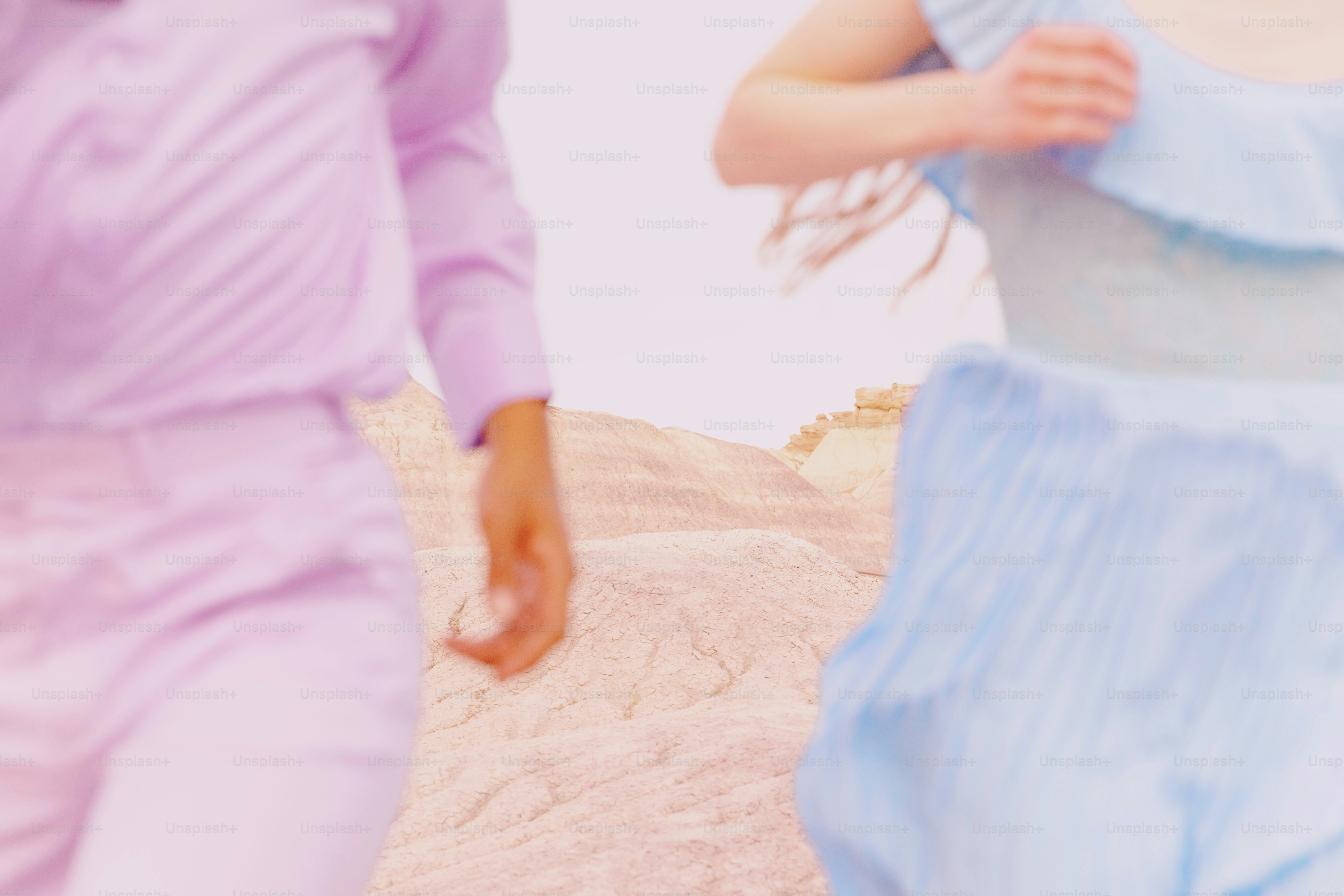 A couple of people that are walking together