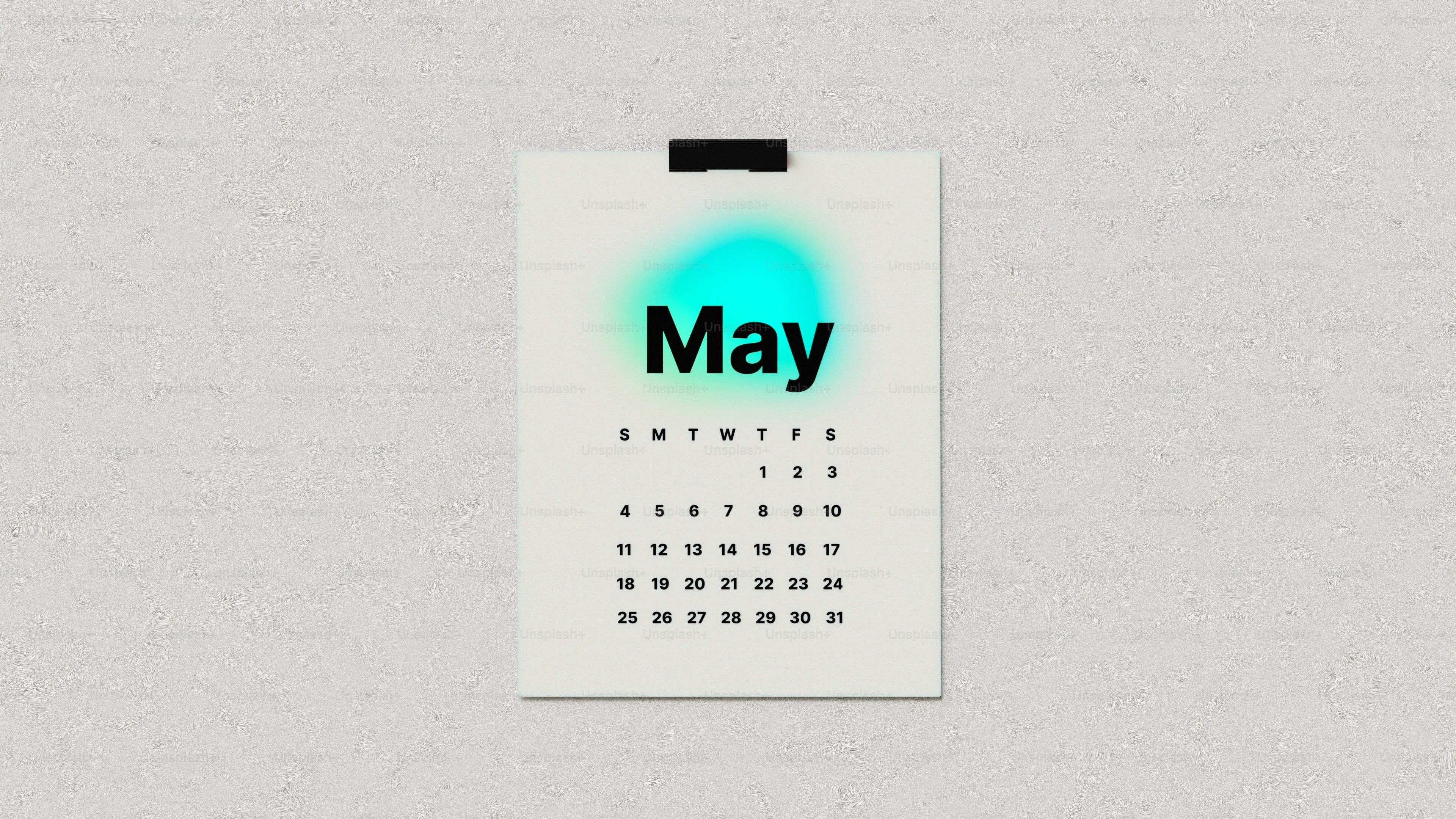 May. Calendar mockup 2025