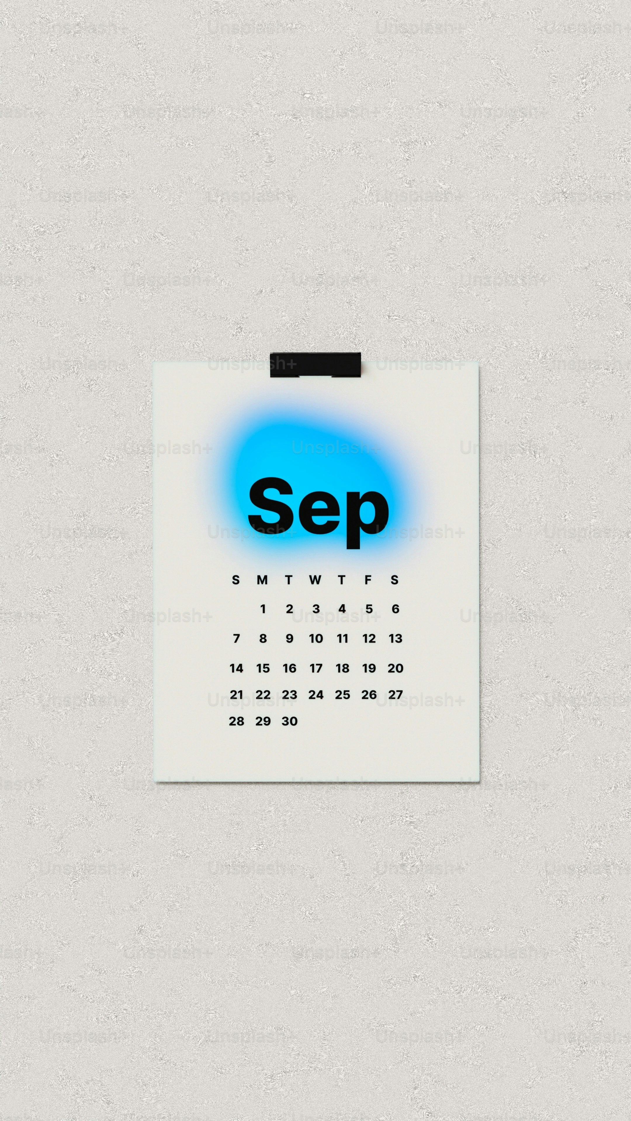 A calendar with the word sep on it