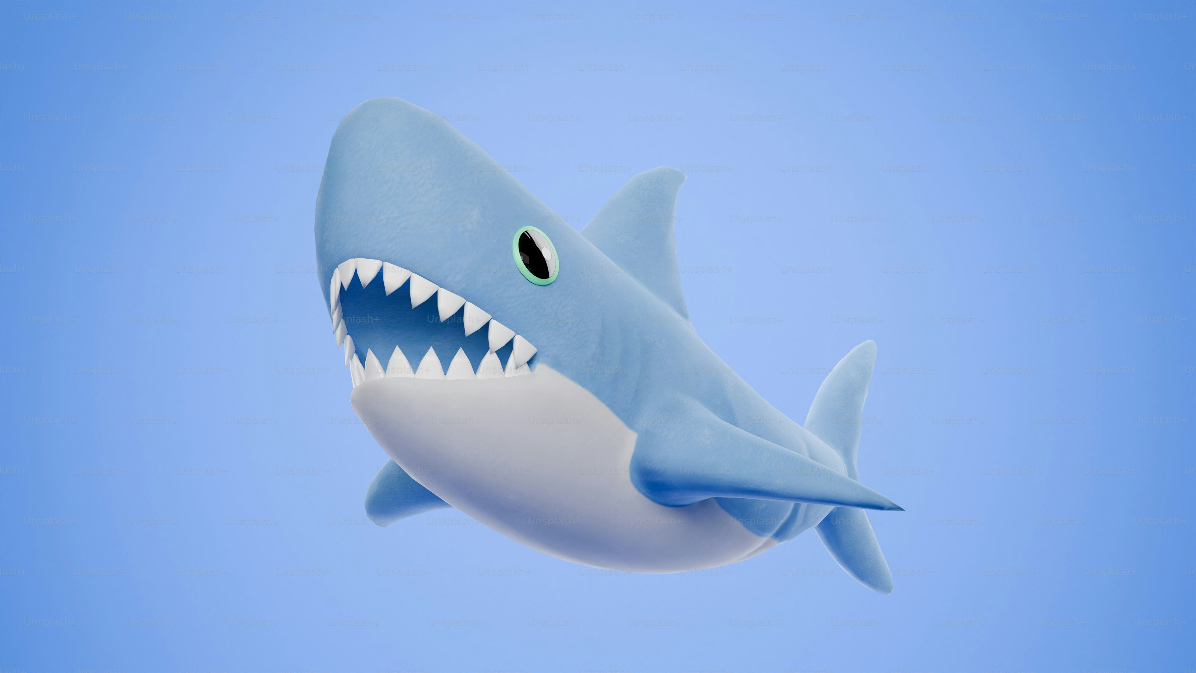 Little cartoon shark toy