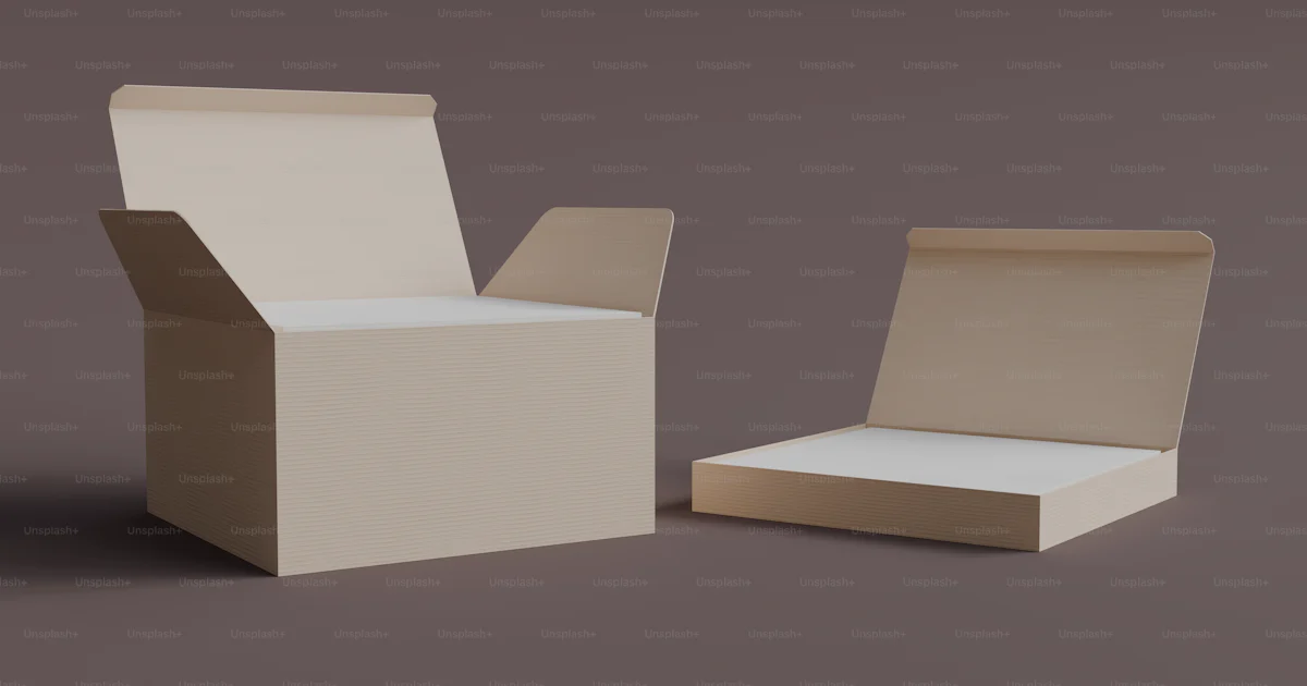 Box Sitting A chair and a box sitting next to each other photo – Mockup Image on ...