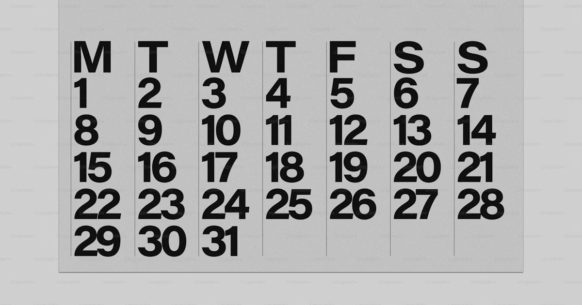 Target Date December A calendar with the date of december on it photo – Calendar Image on ...