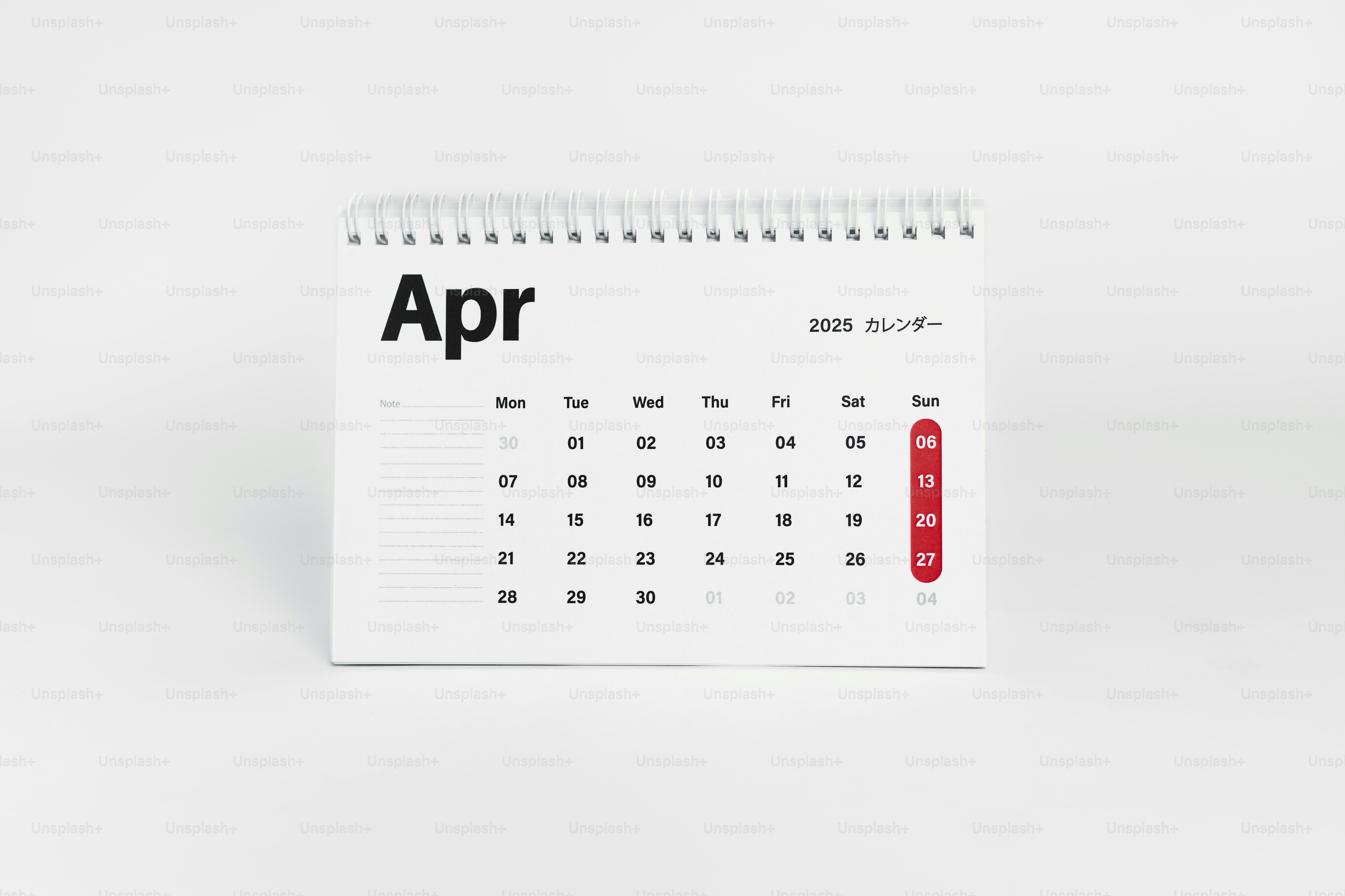 A calendar with the word apr on it