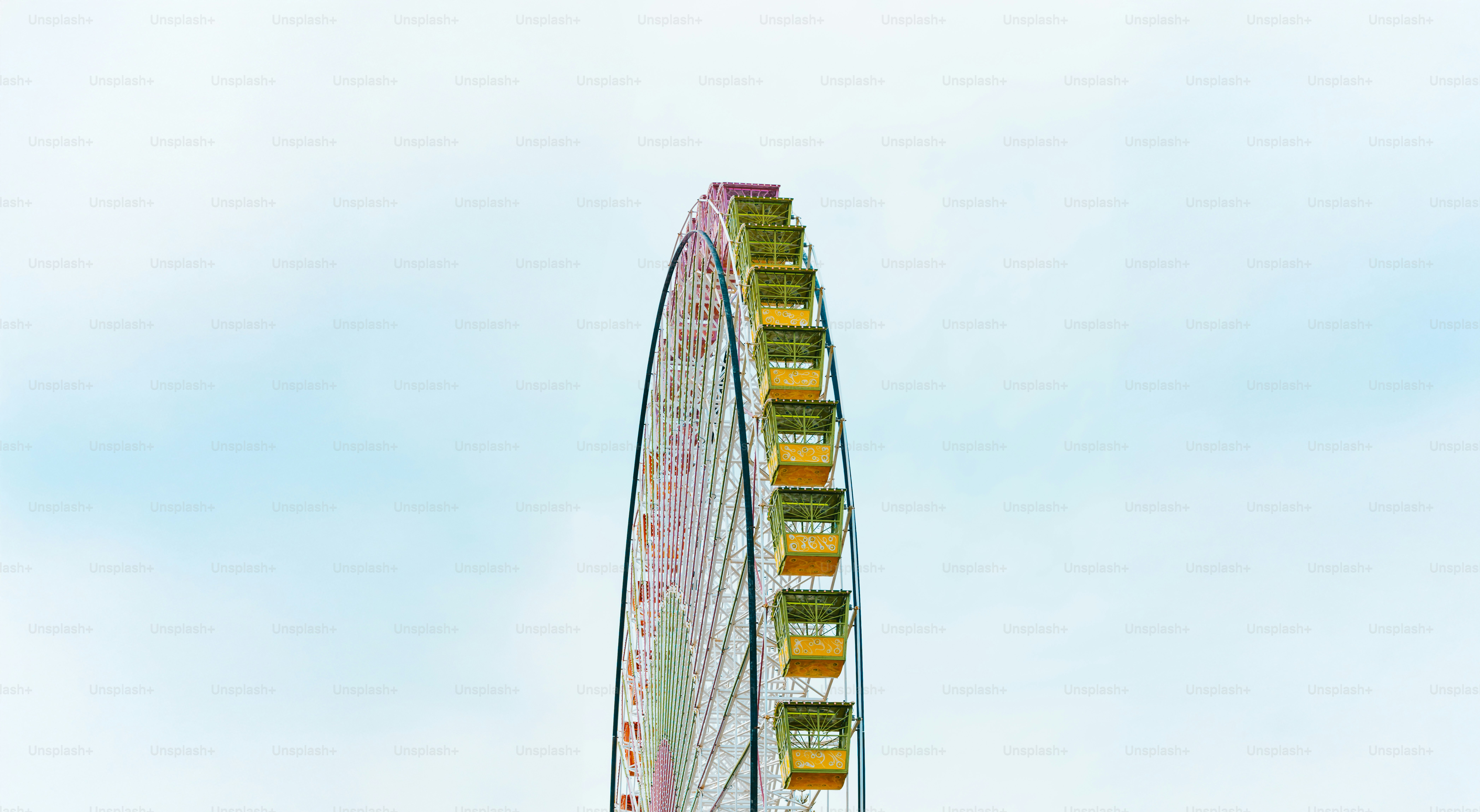 A ferris wheel in the middle of a park