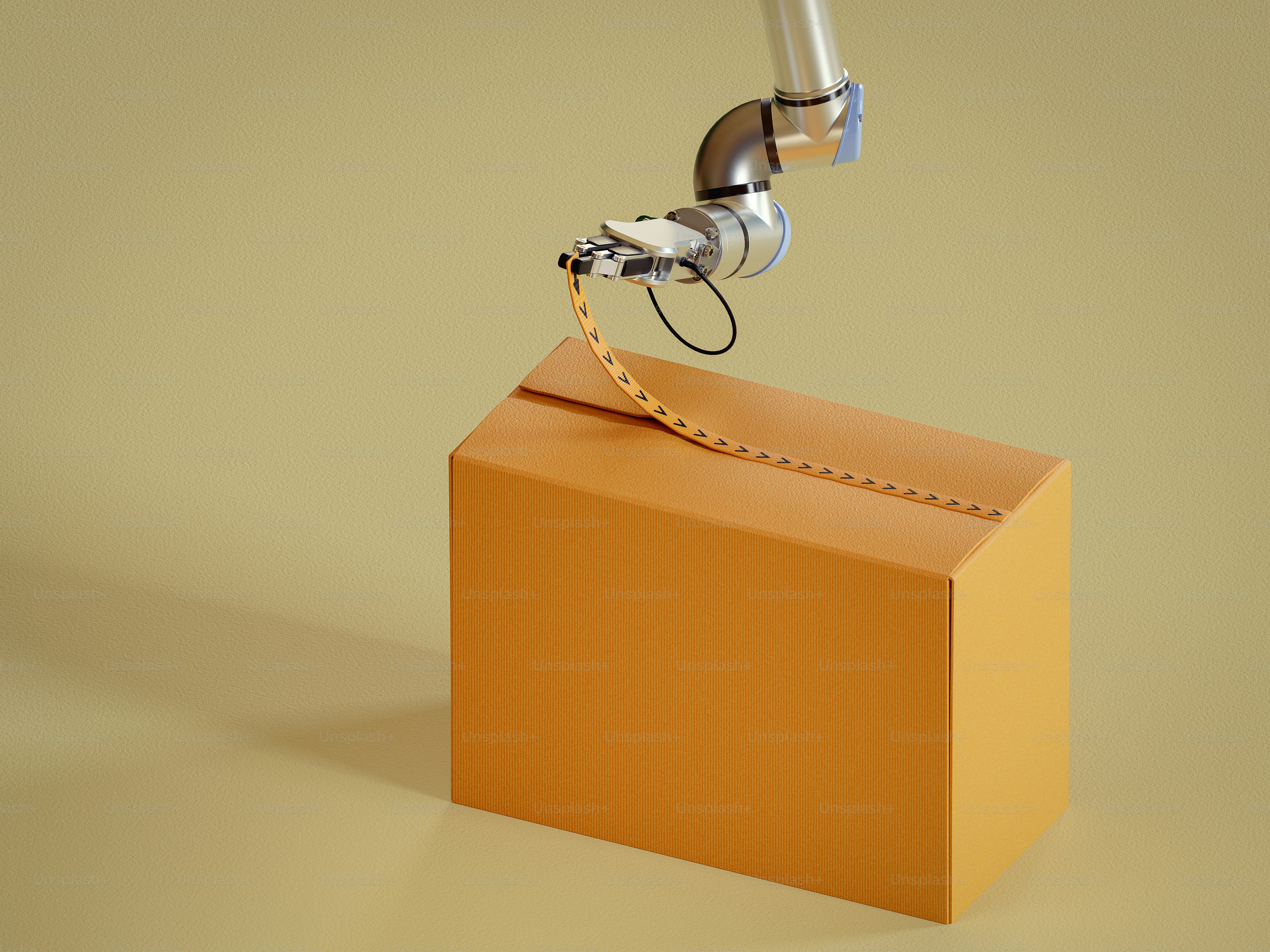 A small metal object on top of a wooden box