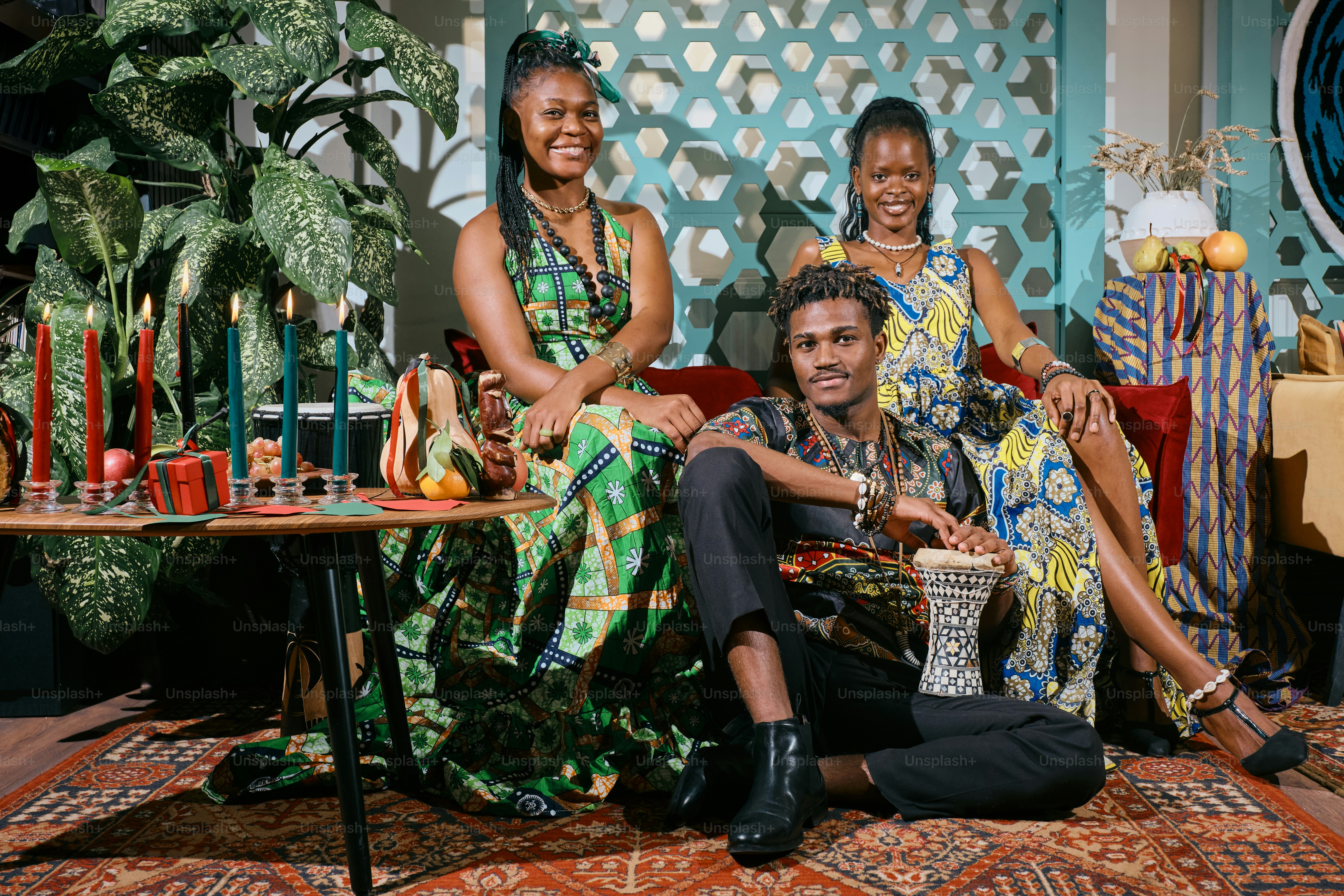 A group of people sitting around a table