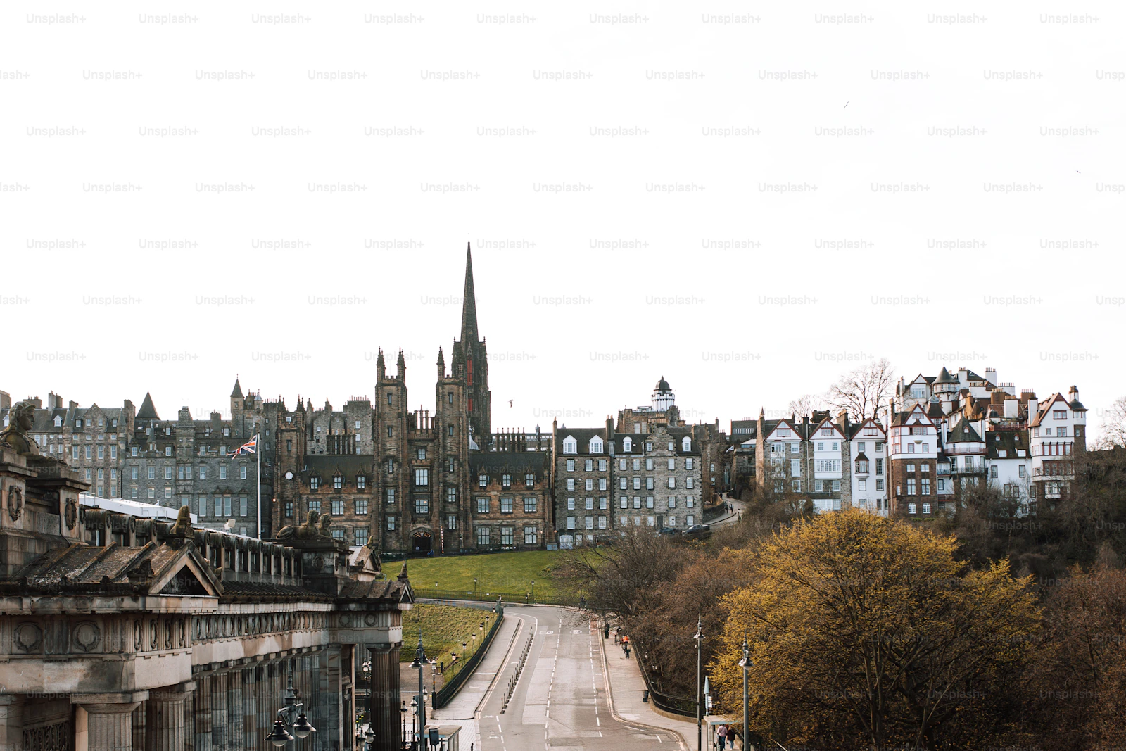 Edinburgh şehri manzarası