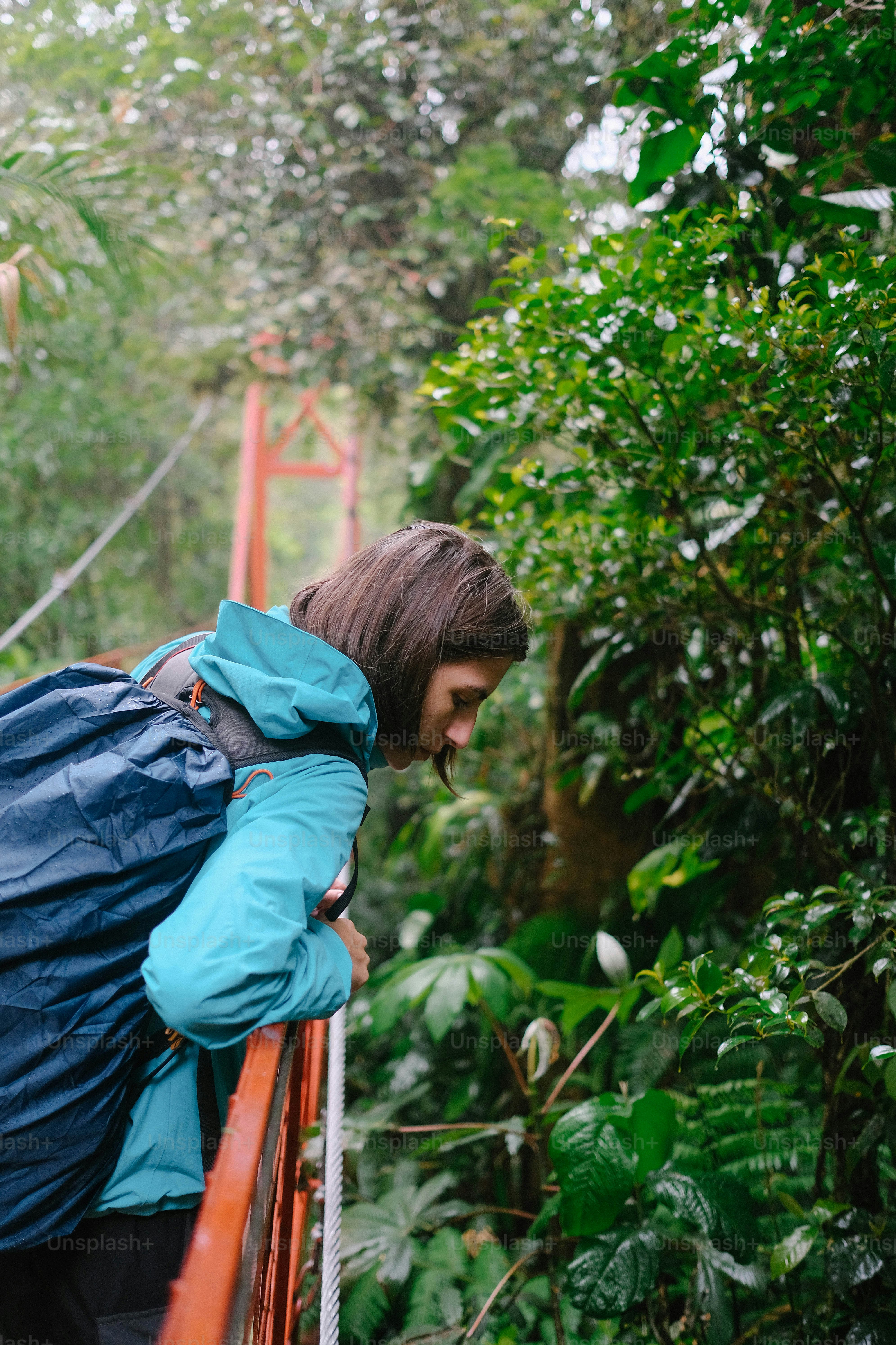 A person walking down a path in the woods photo – Woman Image on Unsplash