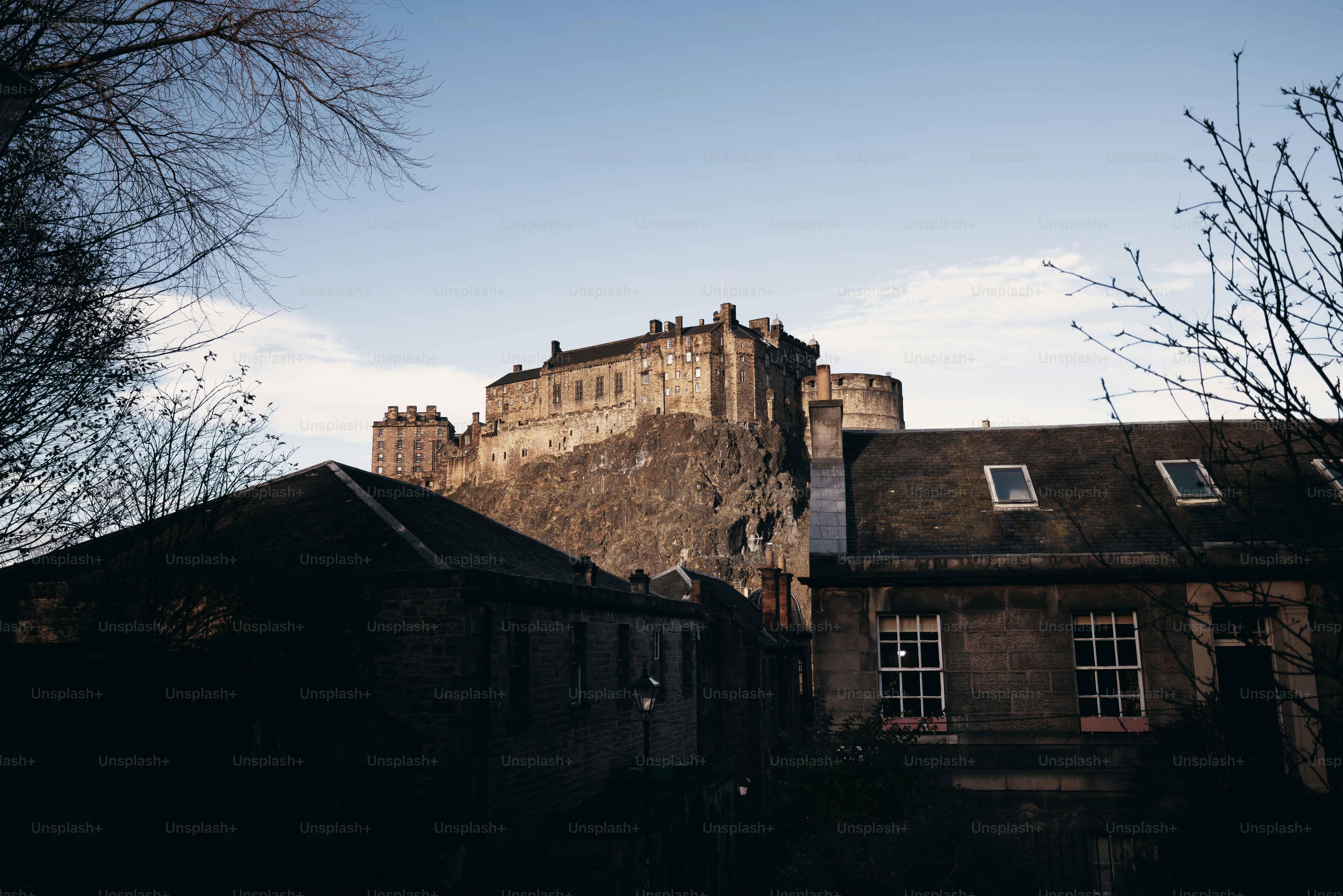 A large building with a clock tower on top of it