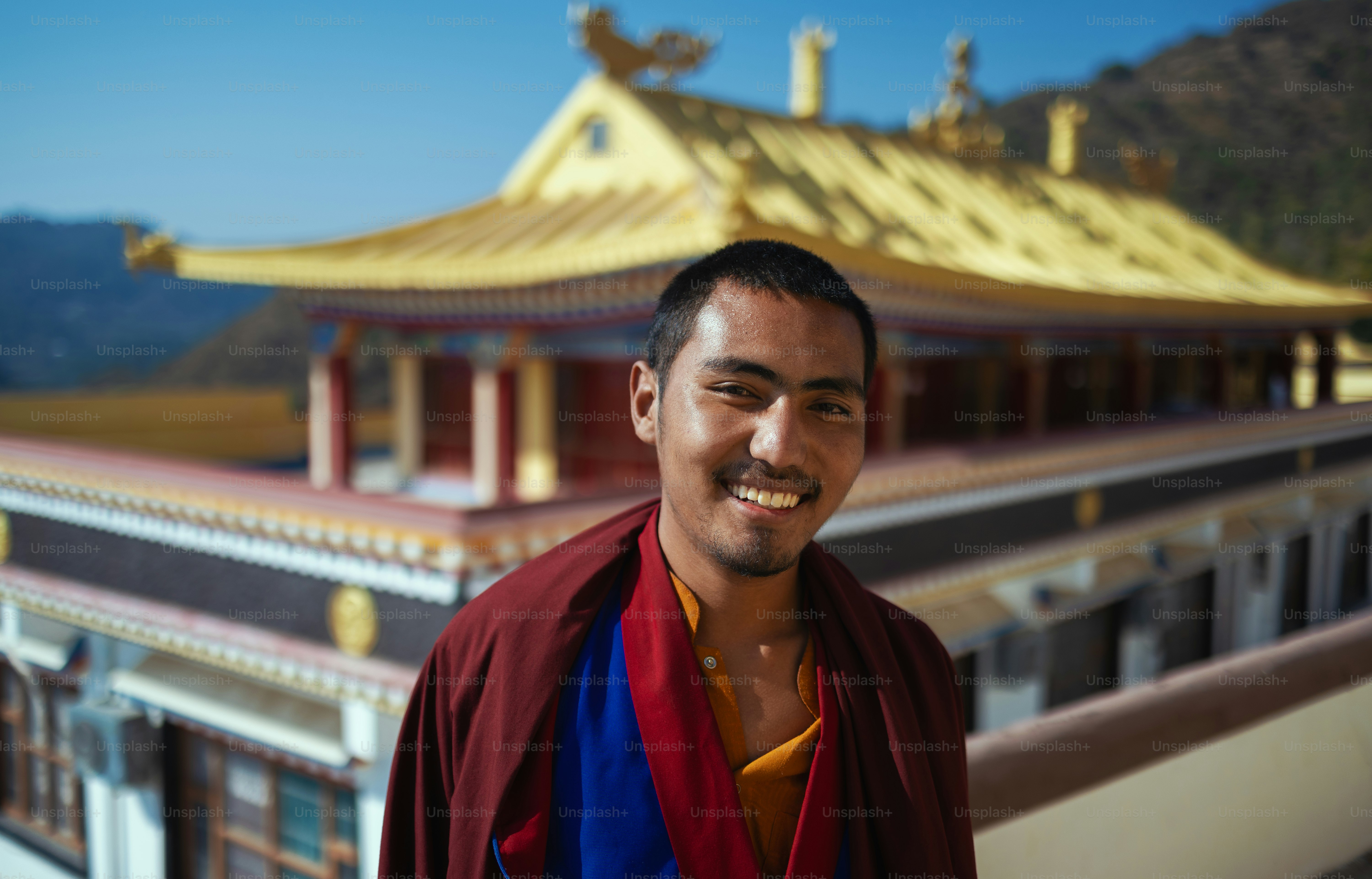 A man standing in front of a building