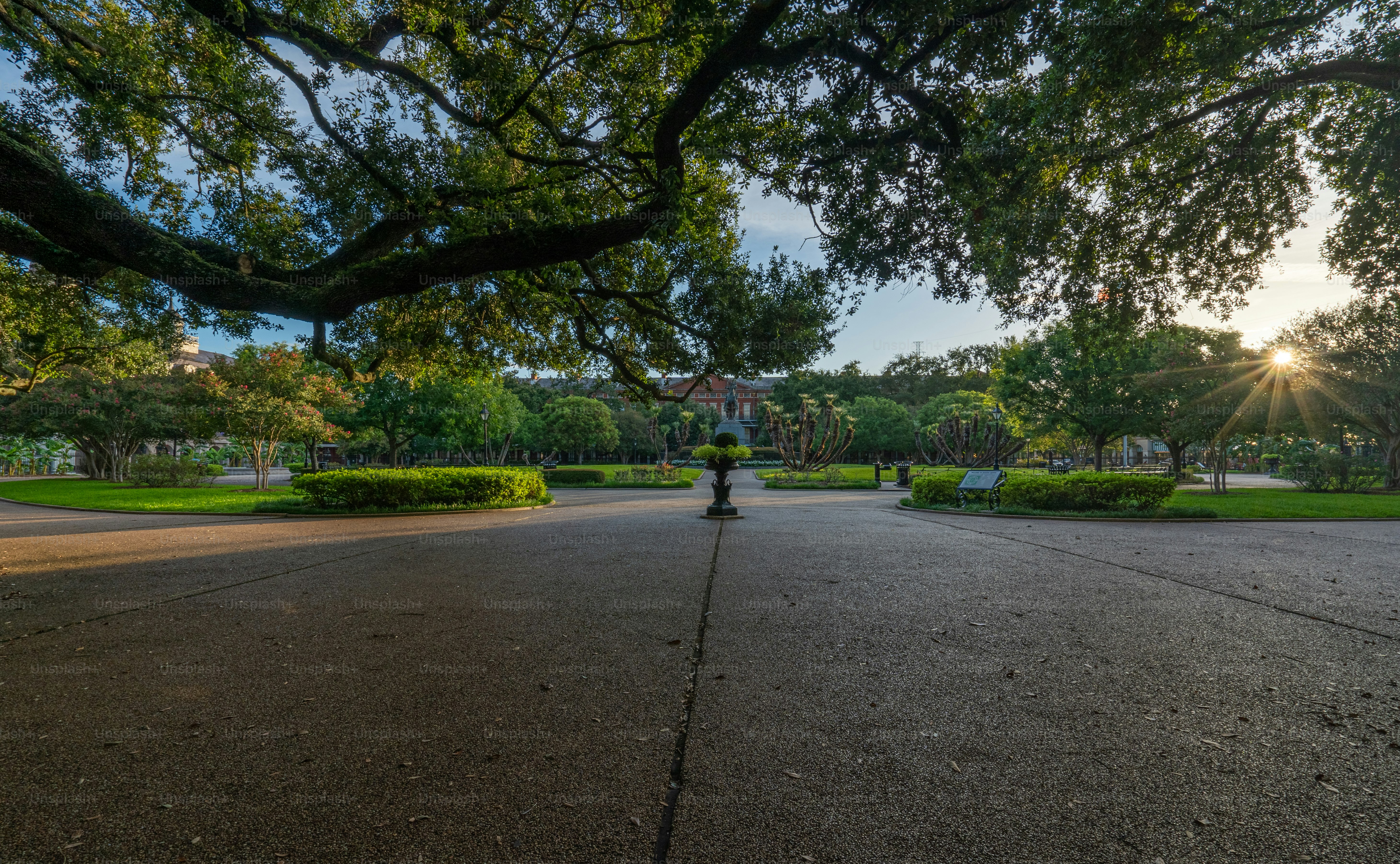 The famous Jackson Square is a historic park in the French Quarter of New Orleans, Louisiana. It was declared a National Historic Landmark in 1960, for its central role in the city's history.
