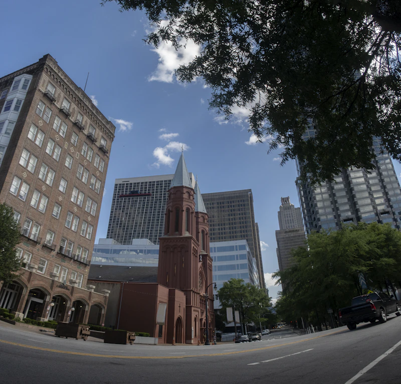 Atlanta convention center - Atlanta, Georgia, United States of America. beautiful cityscape