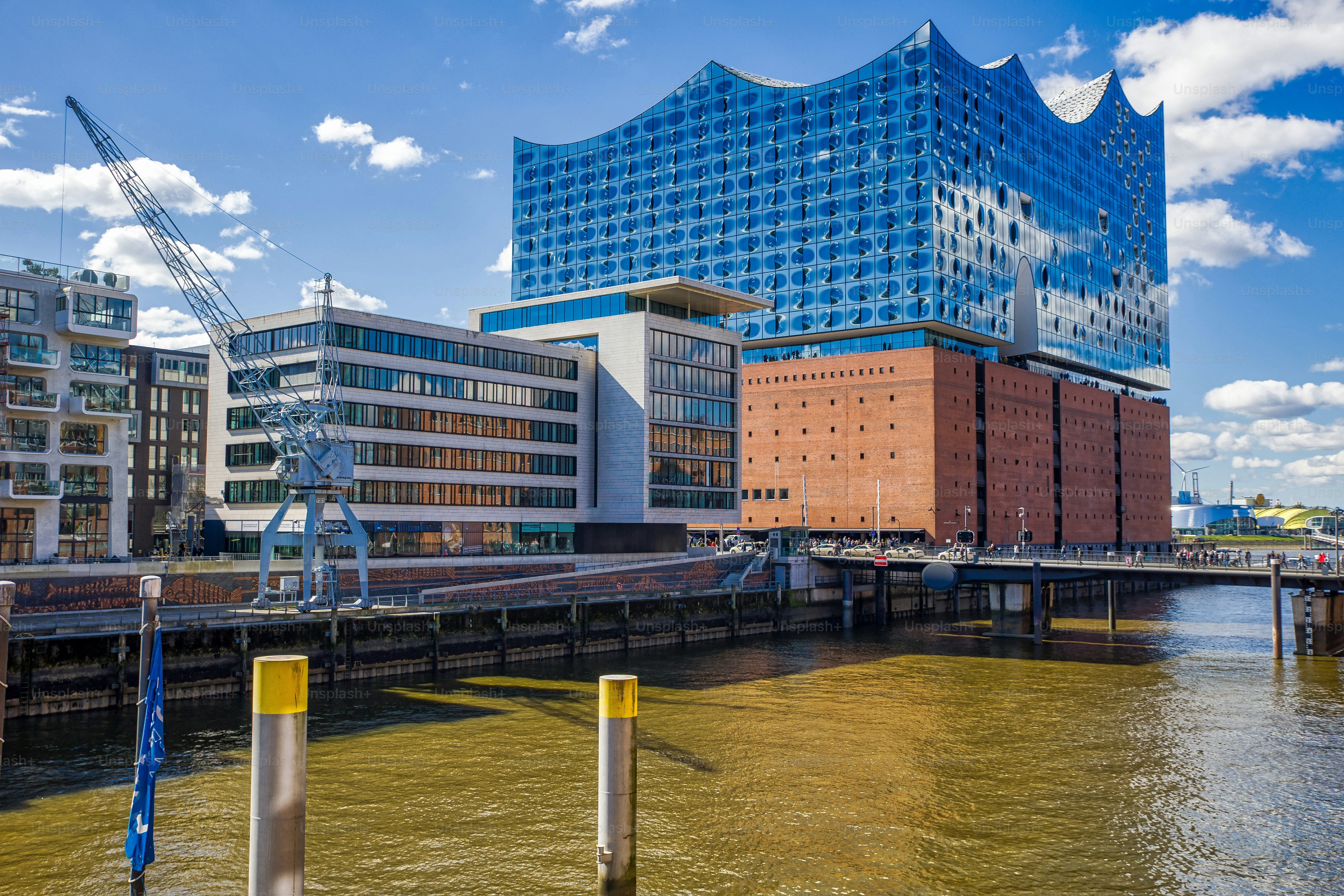 hamburg, germany, april 2023, modern architecture on the hafen city