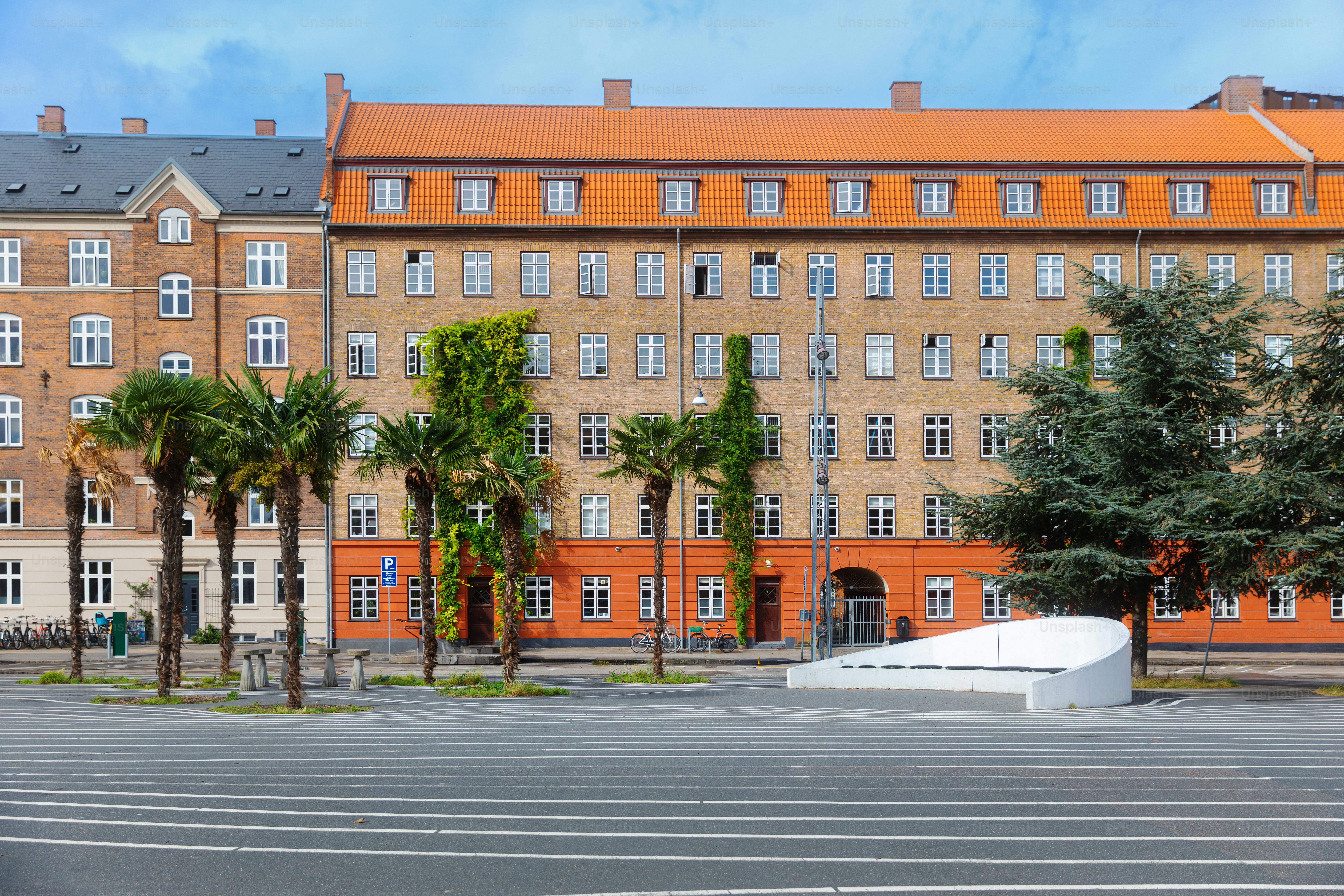 Beautiful view of the Superkilen park captured in Copenhagen, Denmark