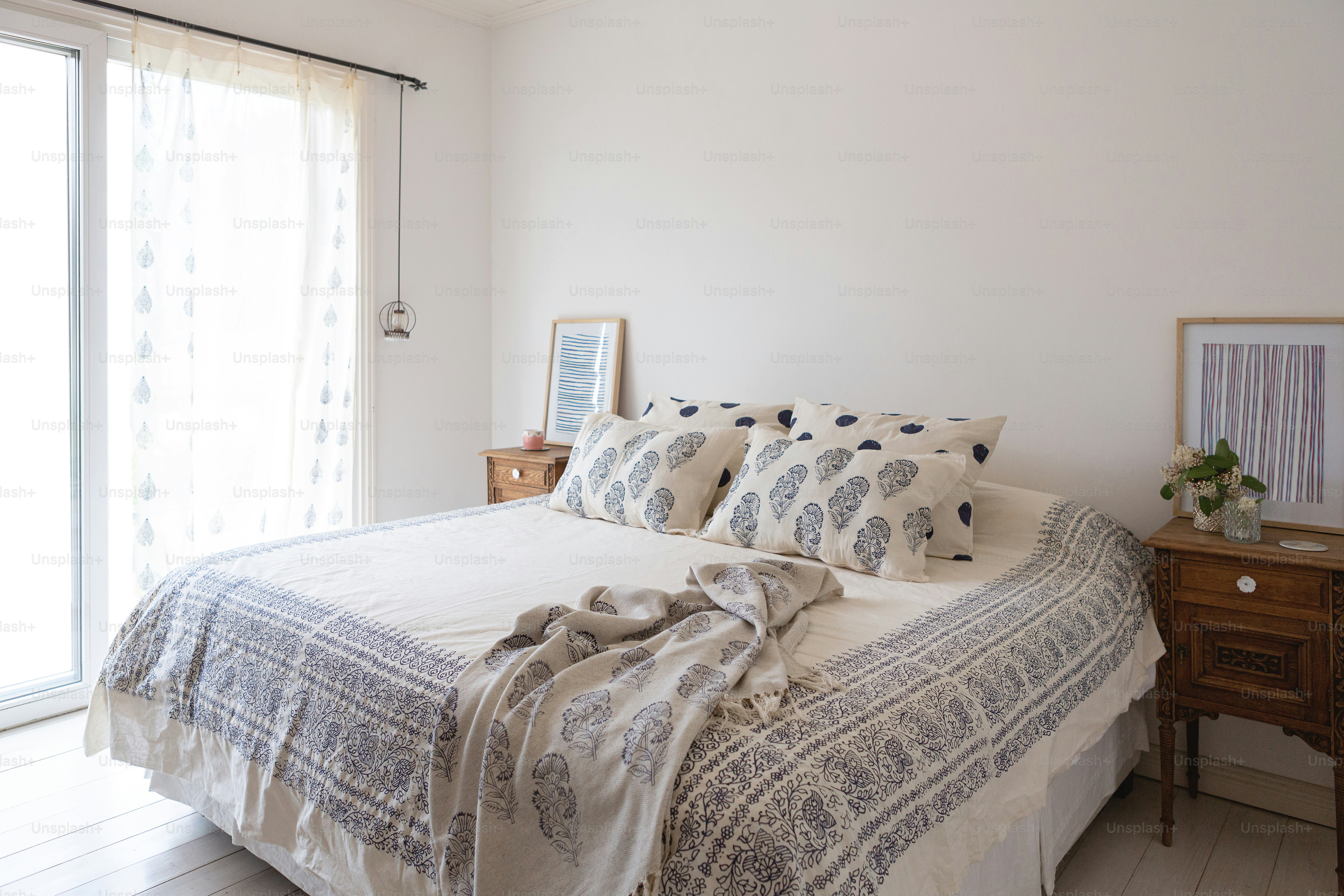 Decorated bedroom at rural hotel - Buenos Aires - Argentina
