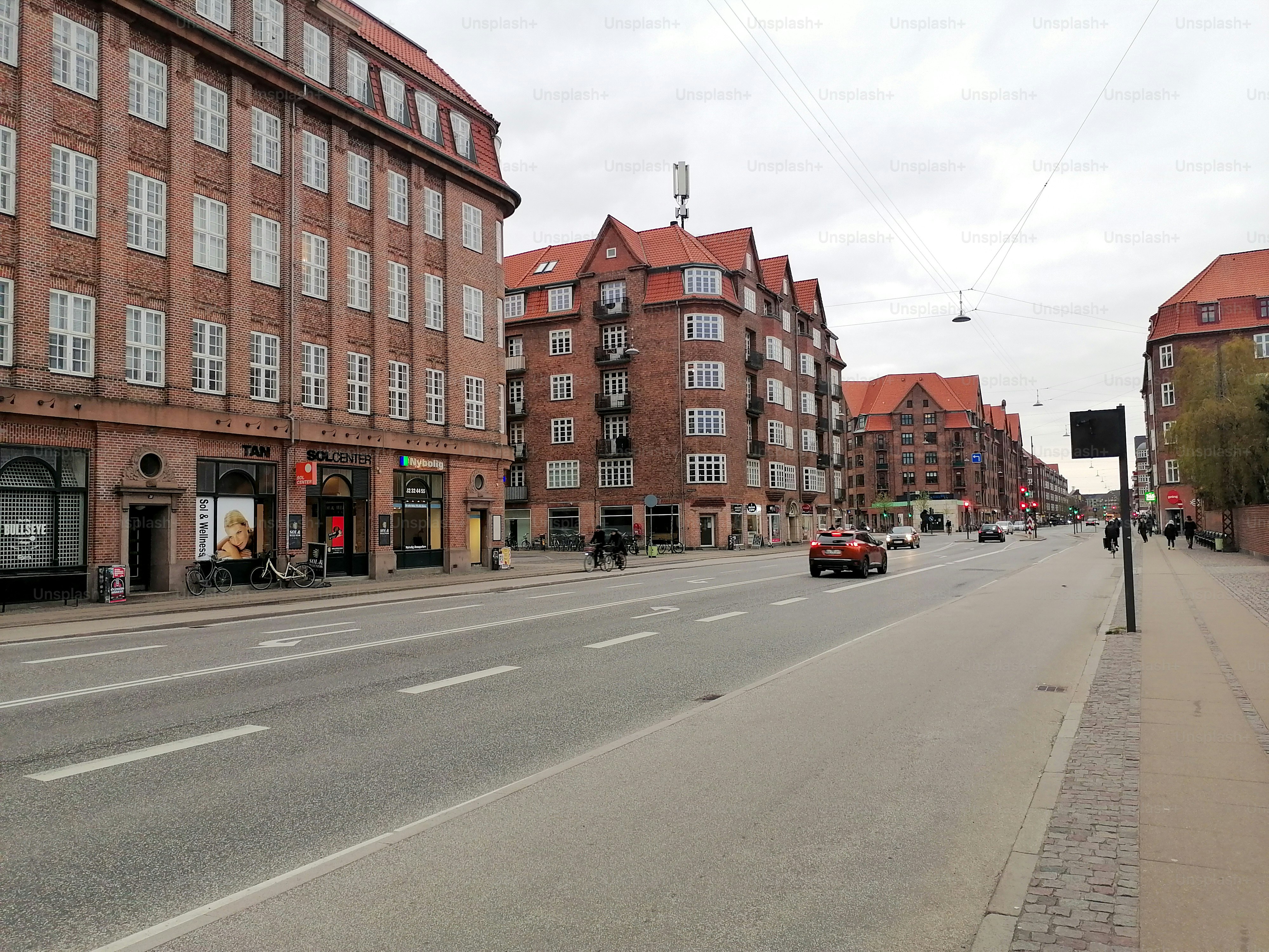 The streets of Copenhagen in the late afternoon