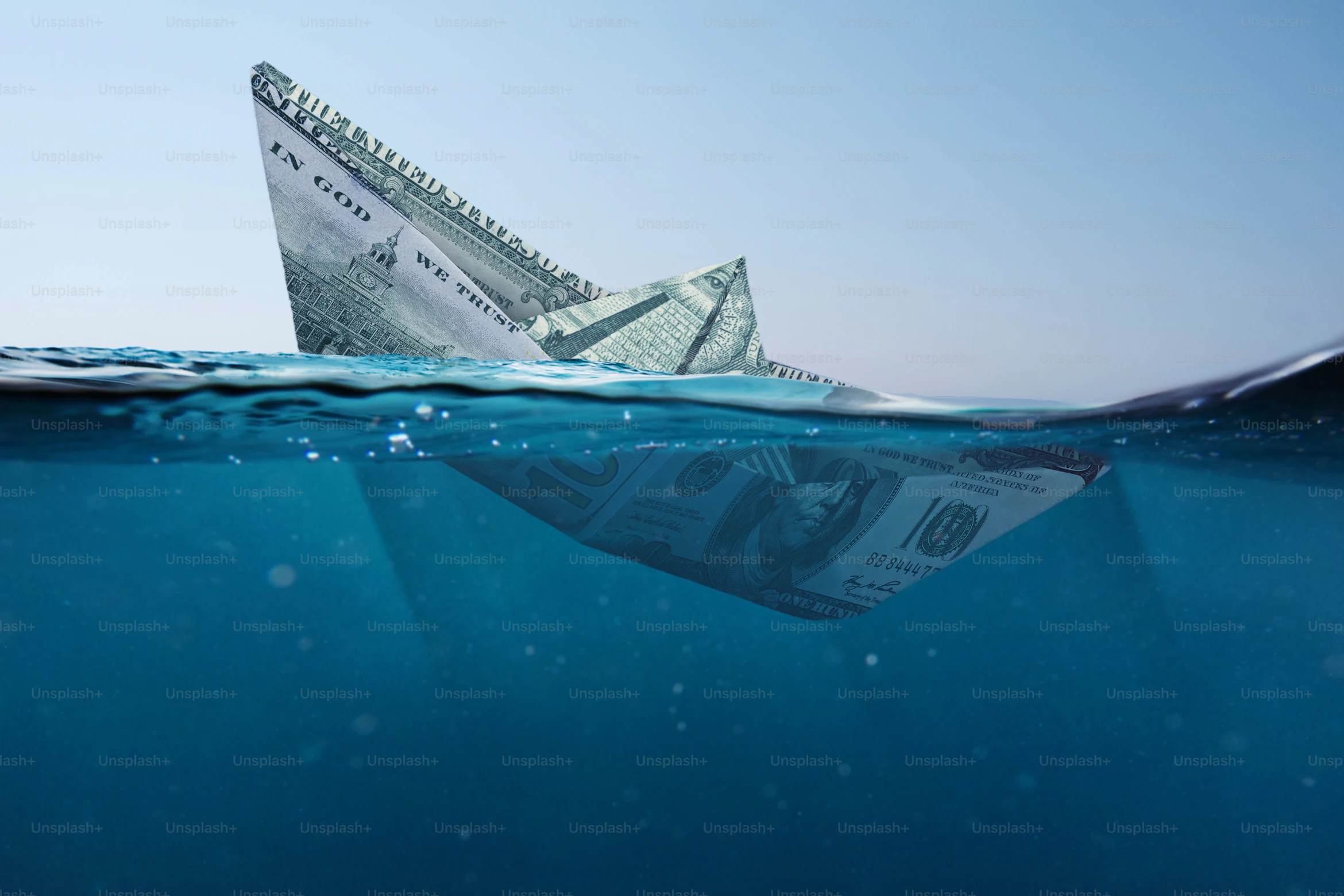 U.S. Capitol building and national debt concept with financial data