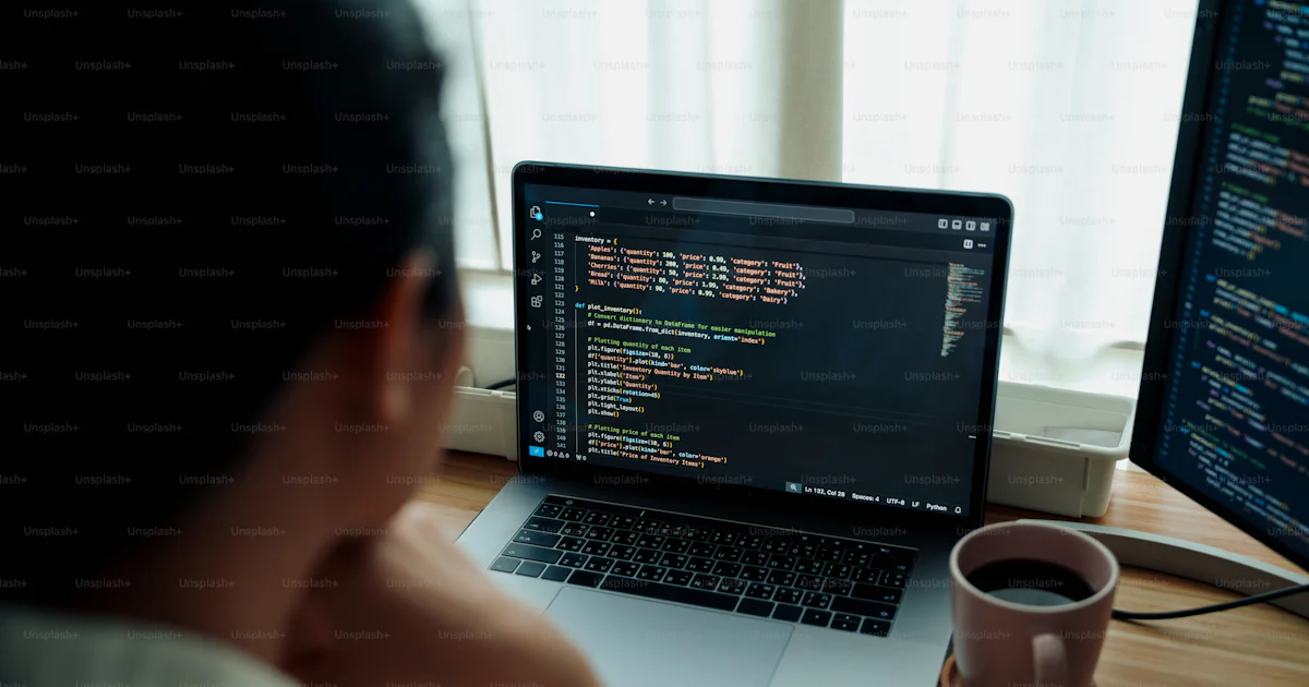 Close-up of Programmer Coding at Desk photo – Technology Image on Unsplash