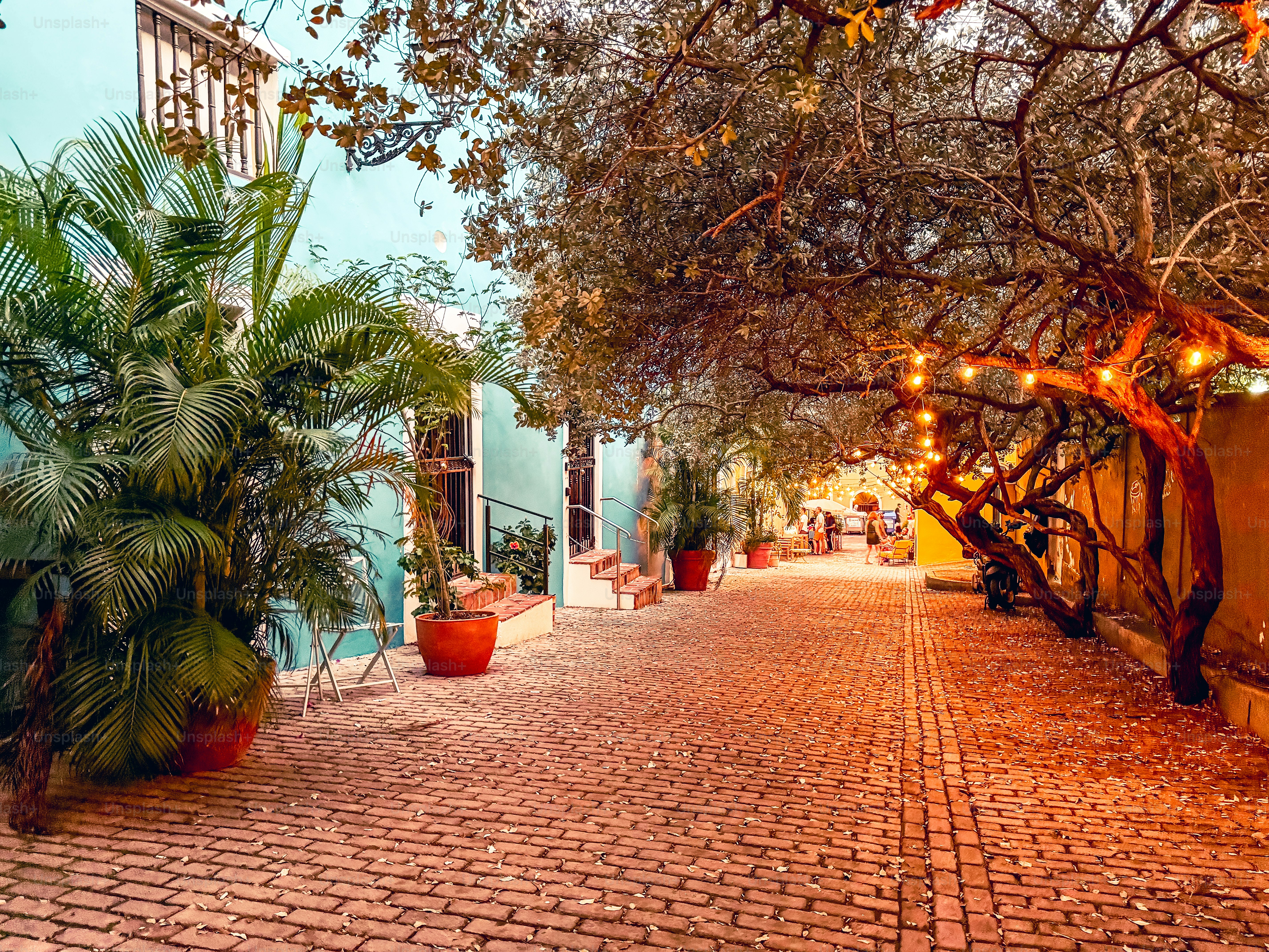 San Juan, Puerto Rico - March 26, 2024: Rustic building entrances and doors along the side streets in the old town of San Juan, Puerto Rico