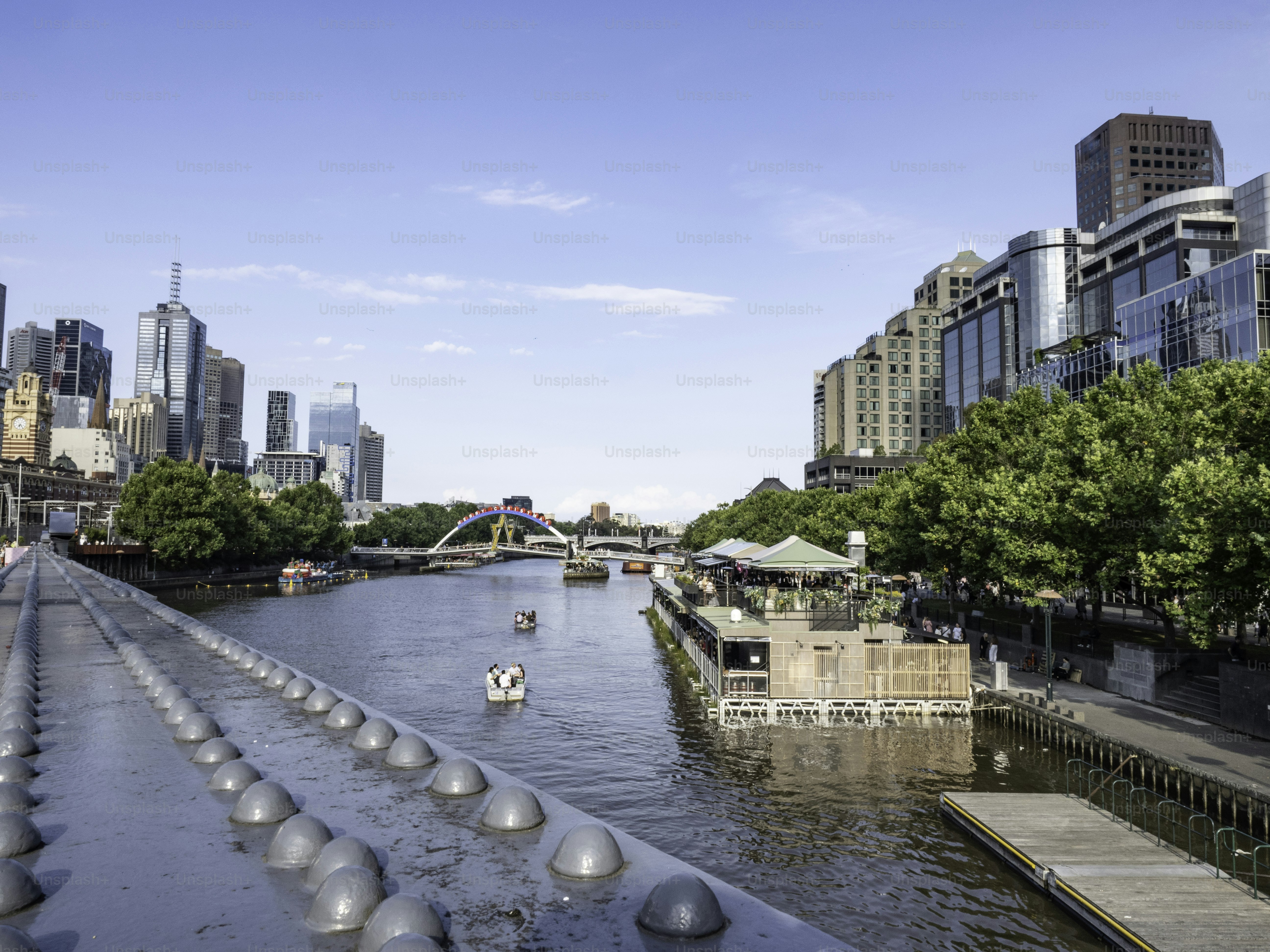 Melbourne skyline on the Yarra River