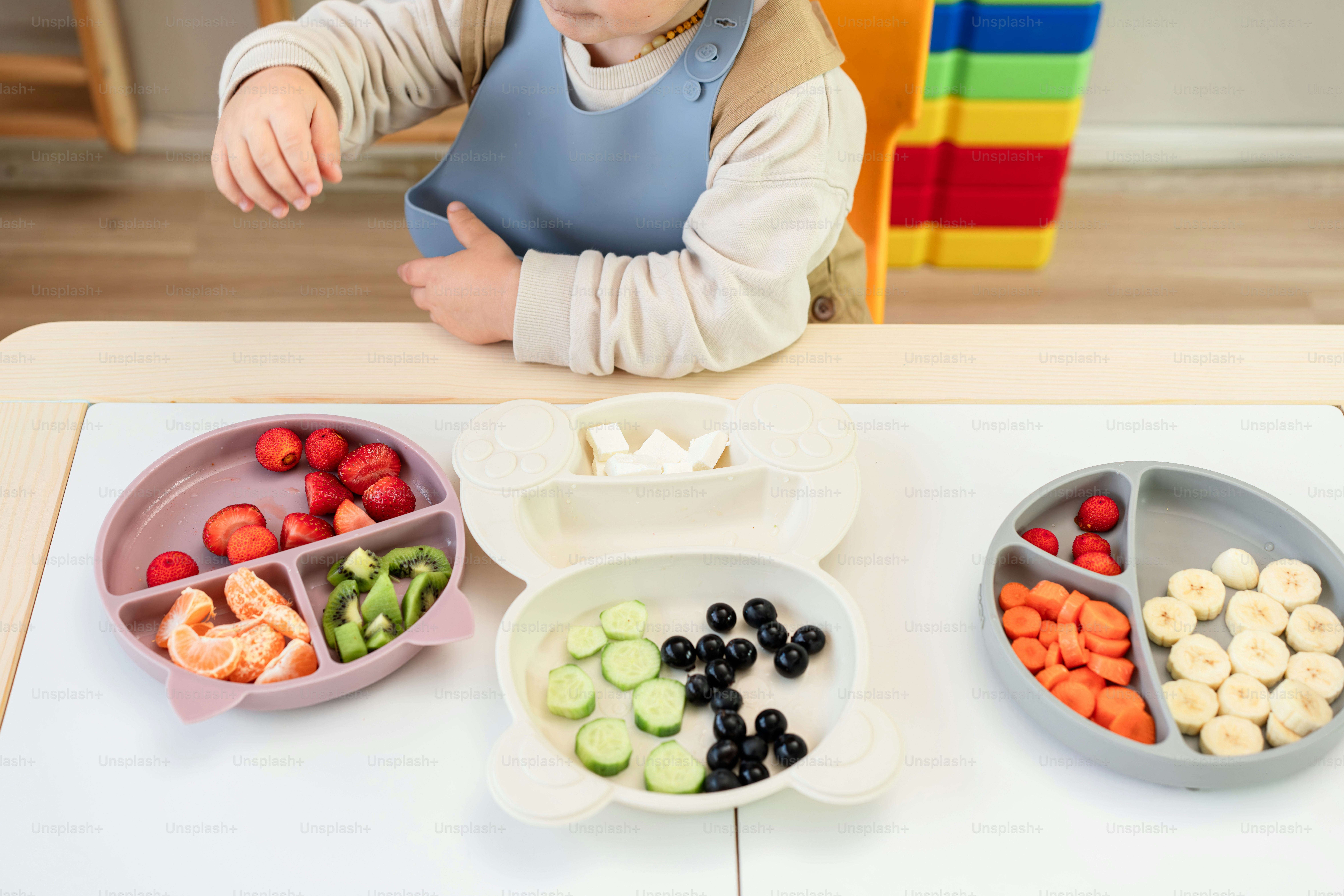 Infographic on healthy snacks for kids