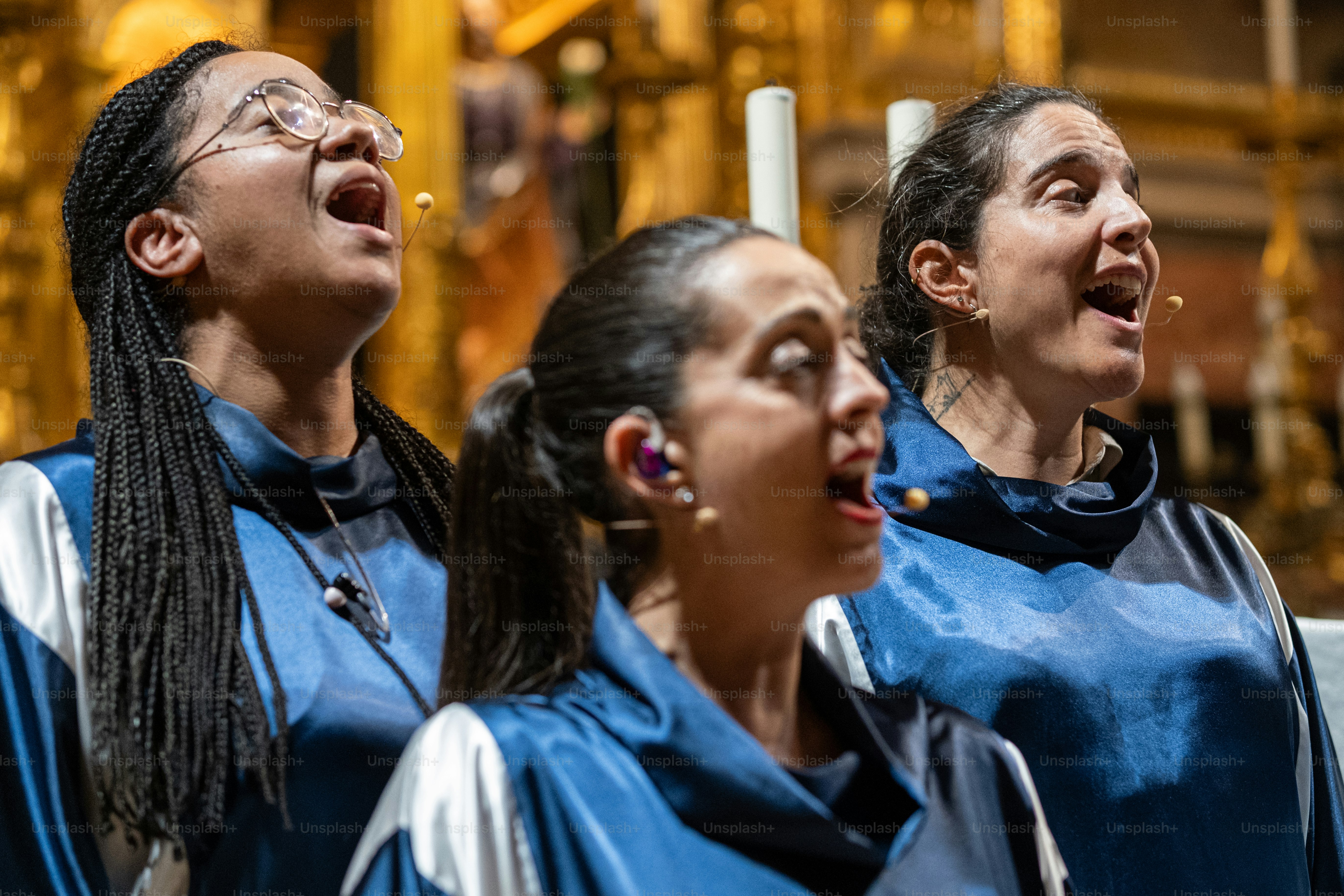A group of women singing in a choir