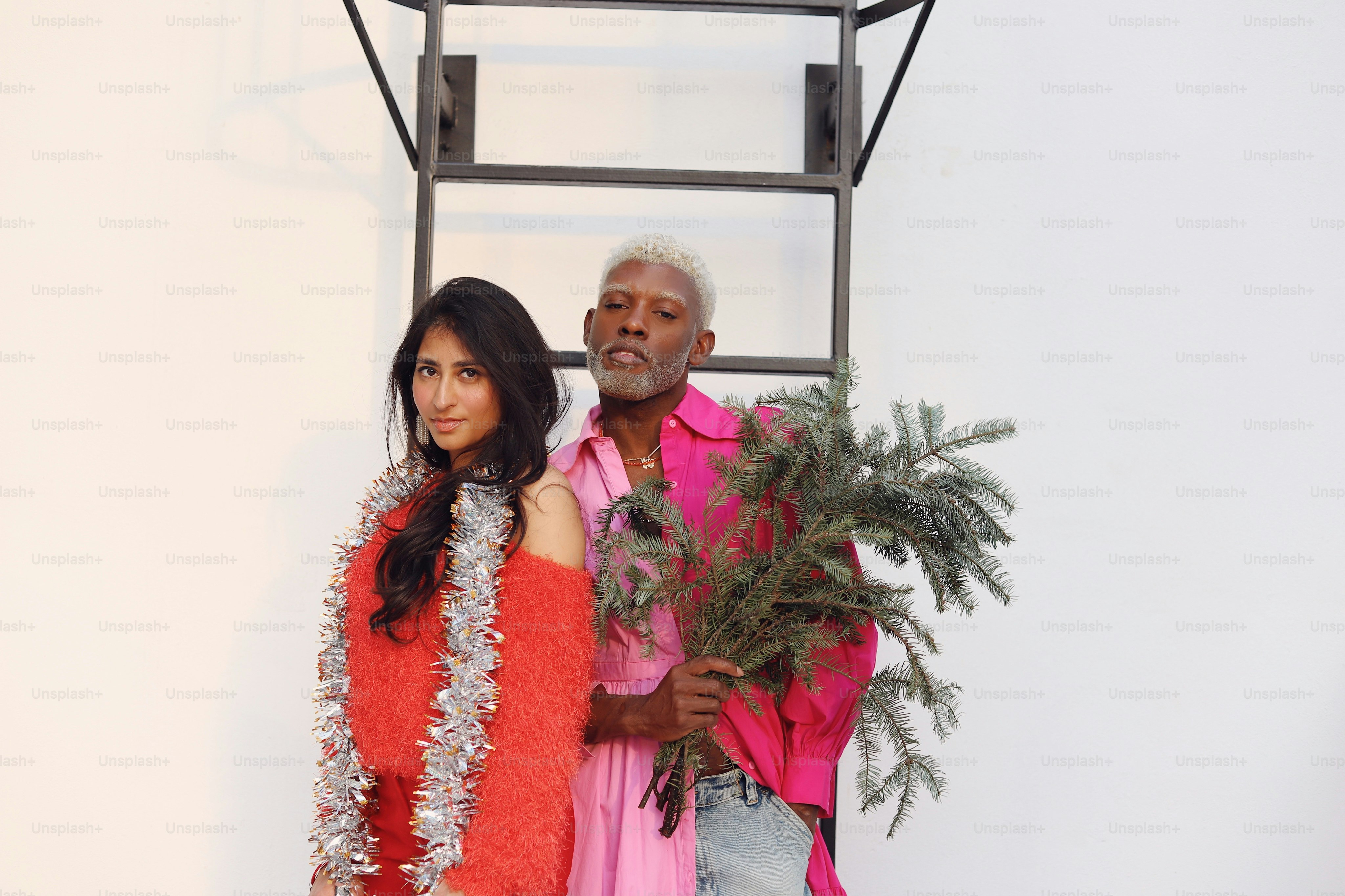 A man and a woman standing next to each other