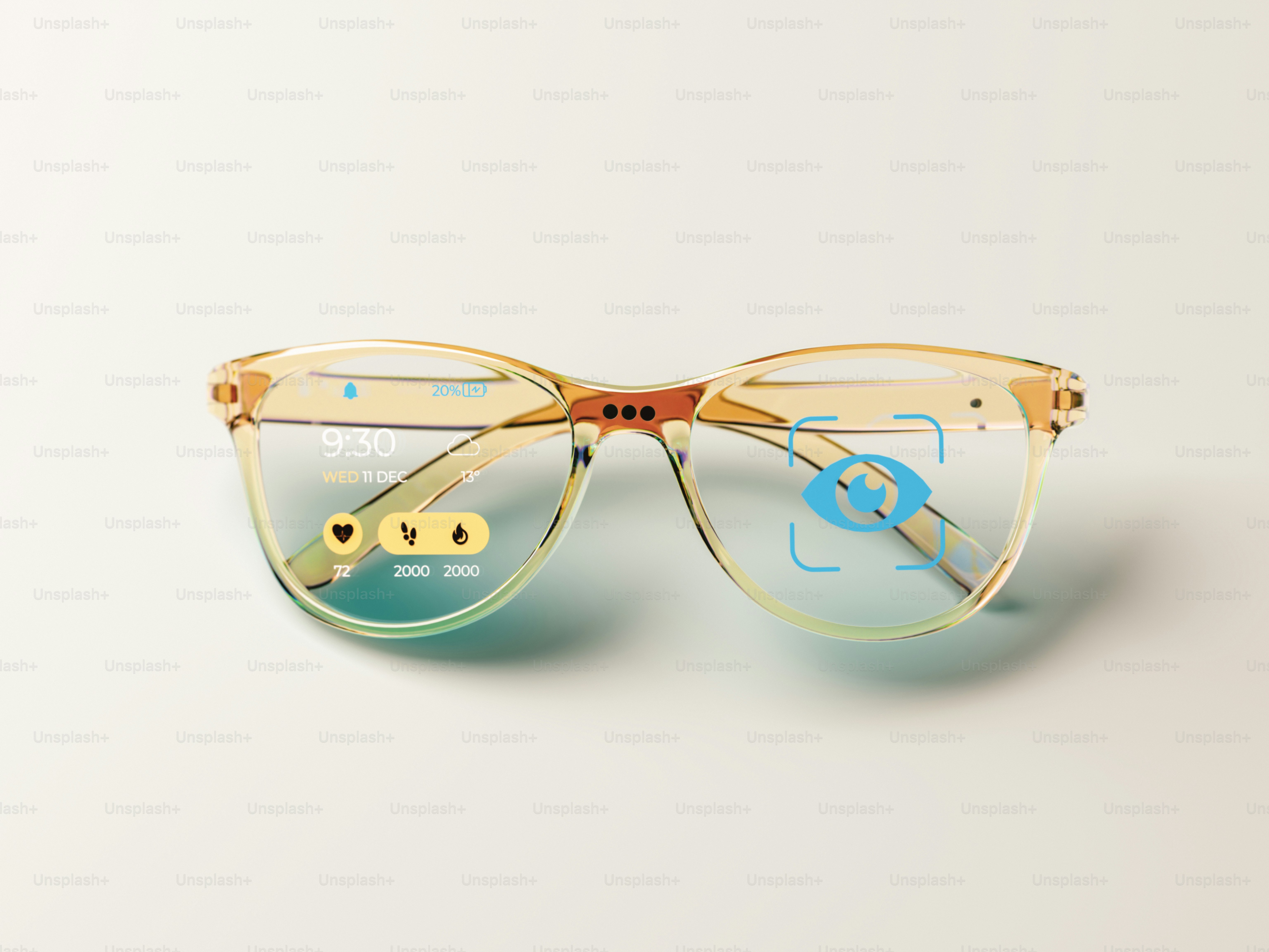 A pair of glasses sitting on top of a table