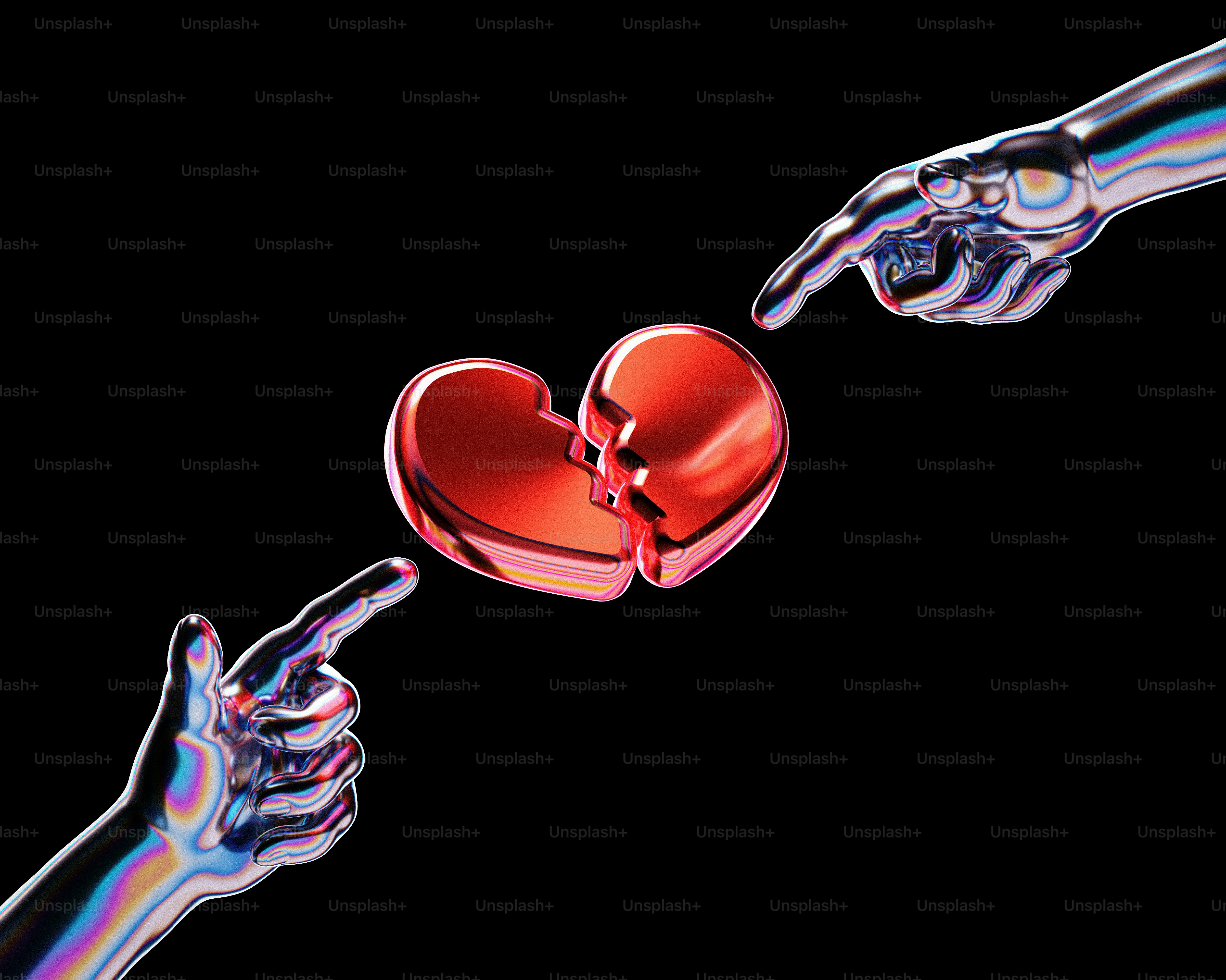 A couple of hands holding a heart shaped object